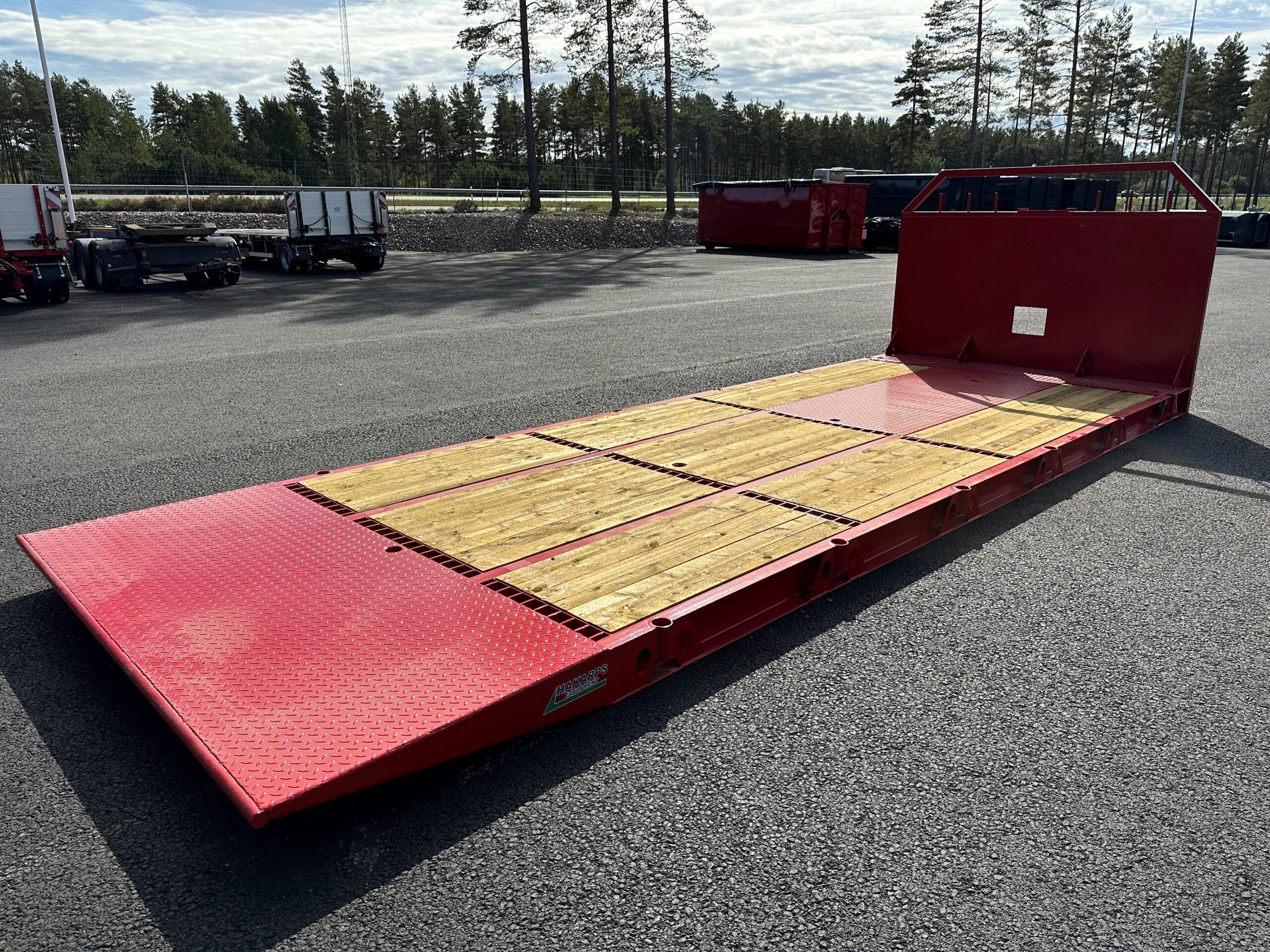 Maskinflak med hel ramp, omvänd