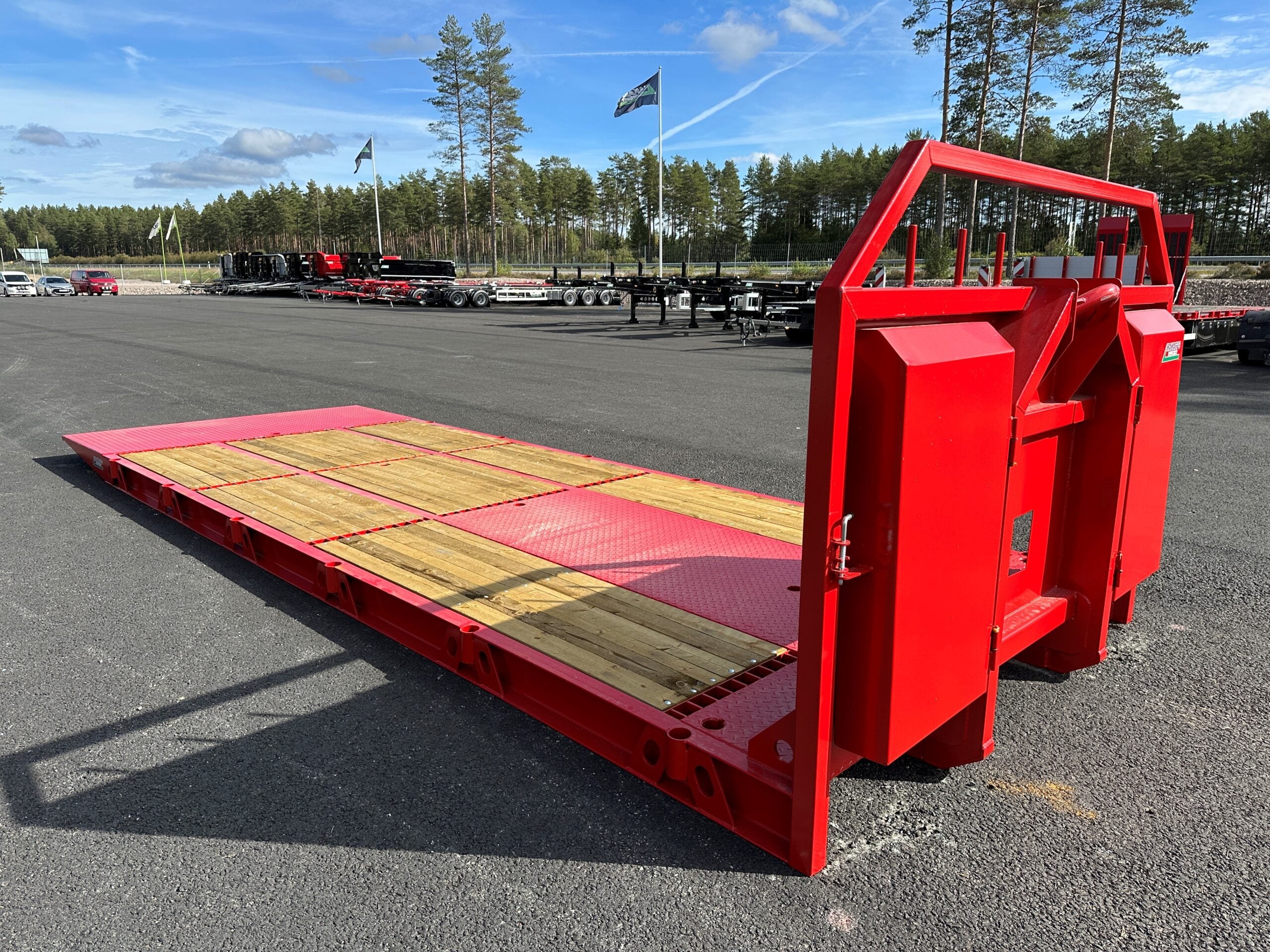 Maskinflak med hel ramp, omvänd