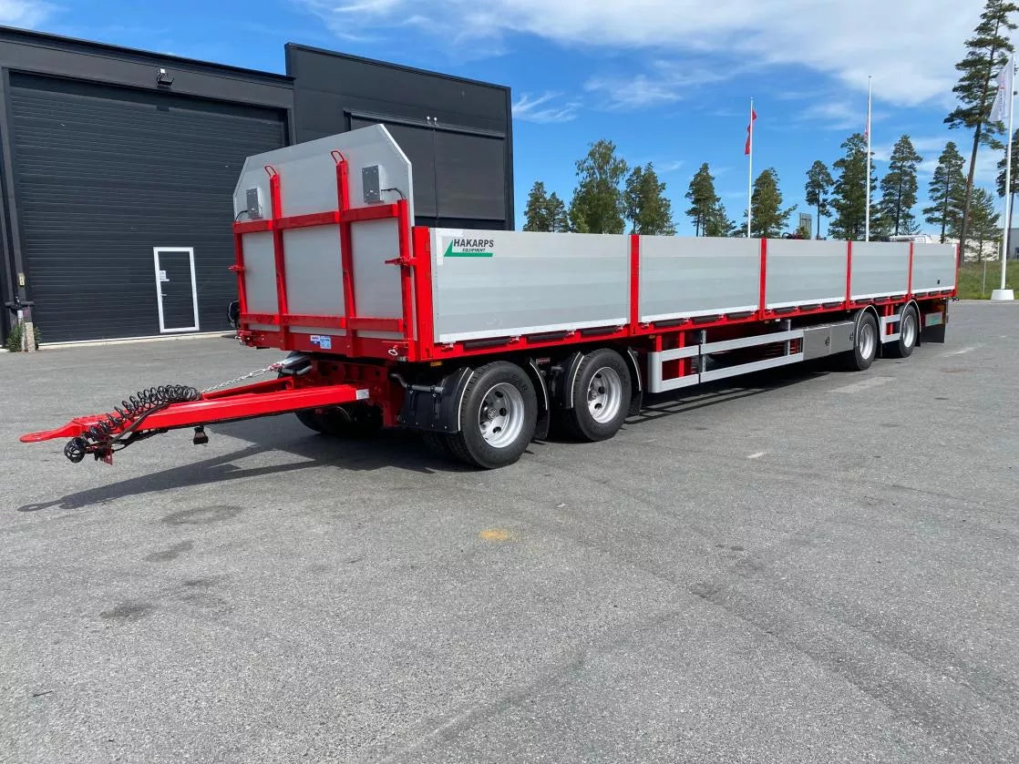 4 axlad 38 tons flakvagn med aluminiumlämmar