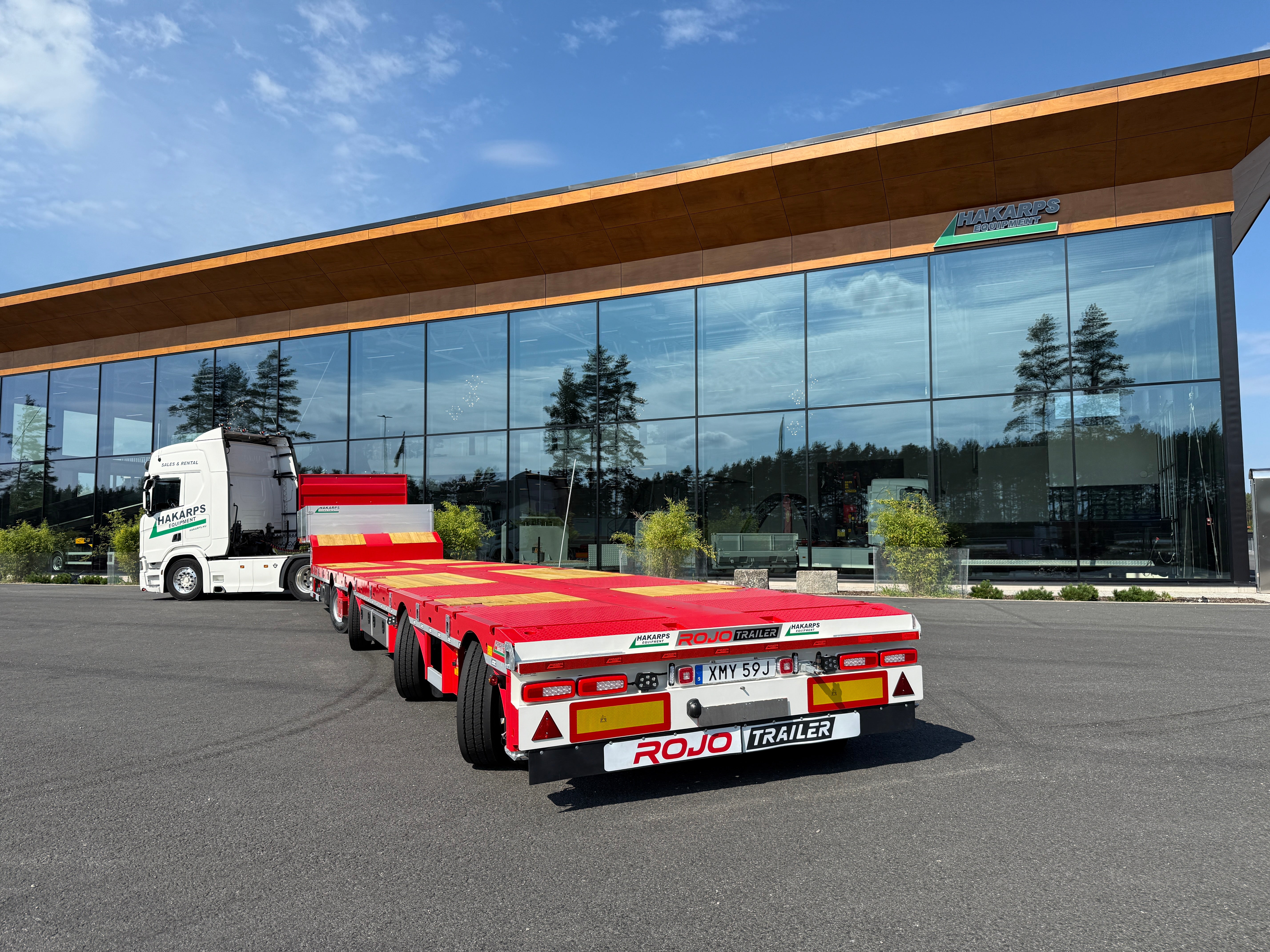 4 axlad ROJO 18,5m jumbotrailer 38 tons skattevikt
