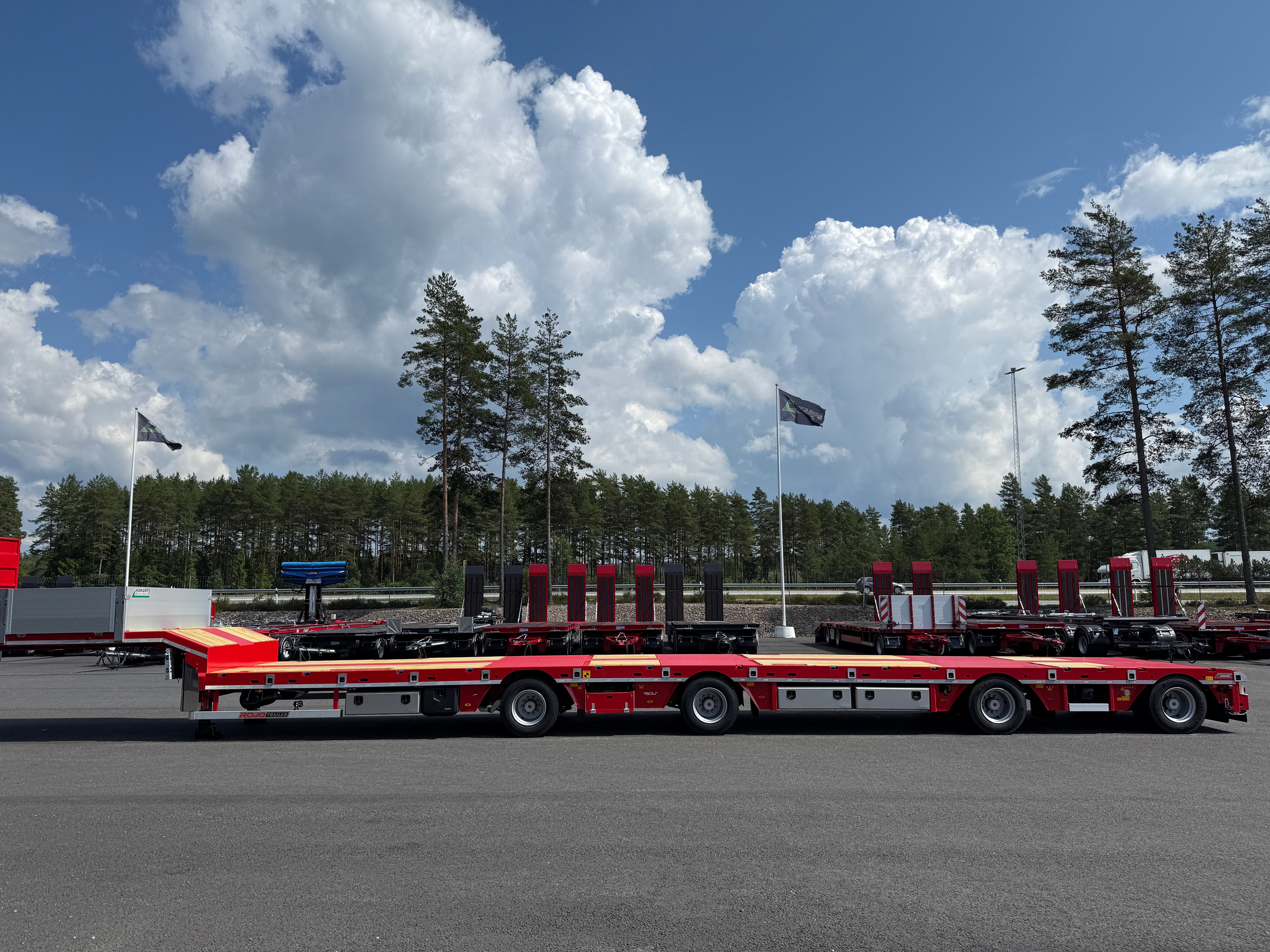 4 axlad ROJO 18,5m jumbotrailer 38 tons skattevikt