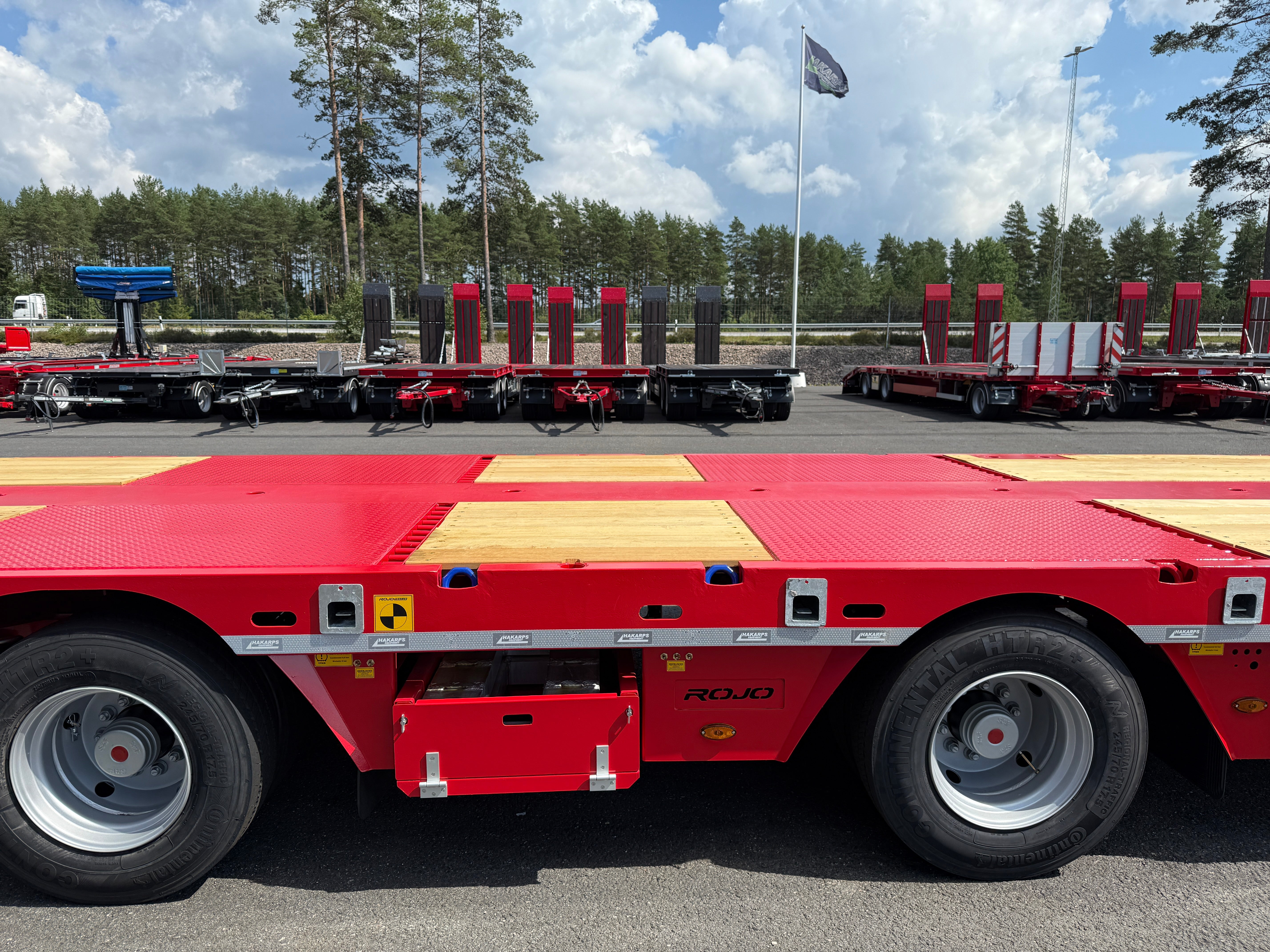 4 axlad ROJO 18,5m jumbotrailer 38 tons skattevikt