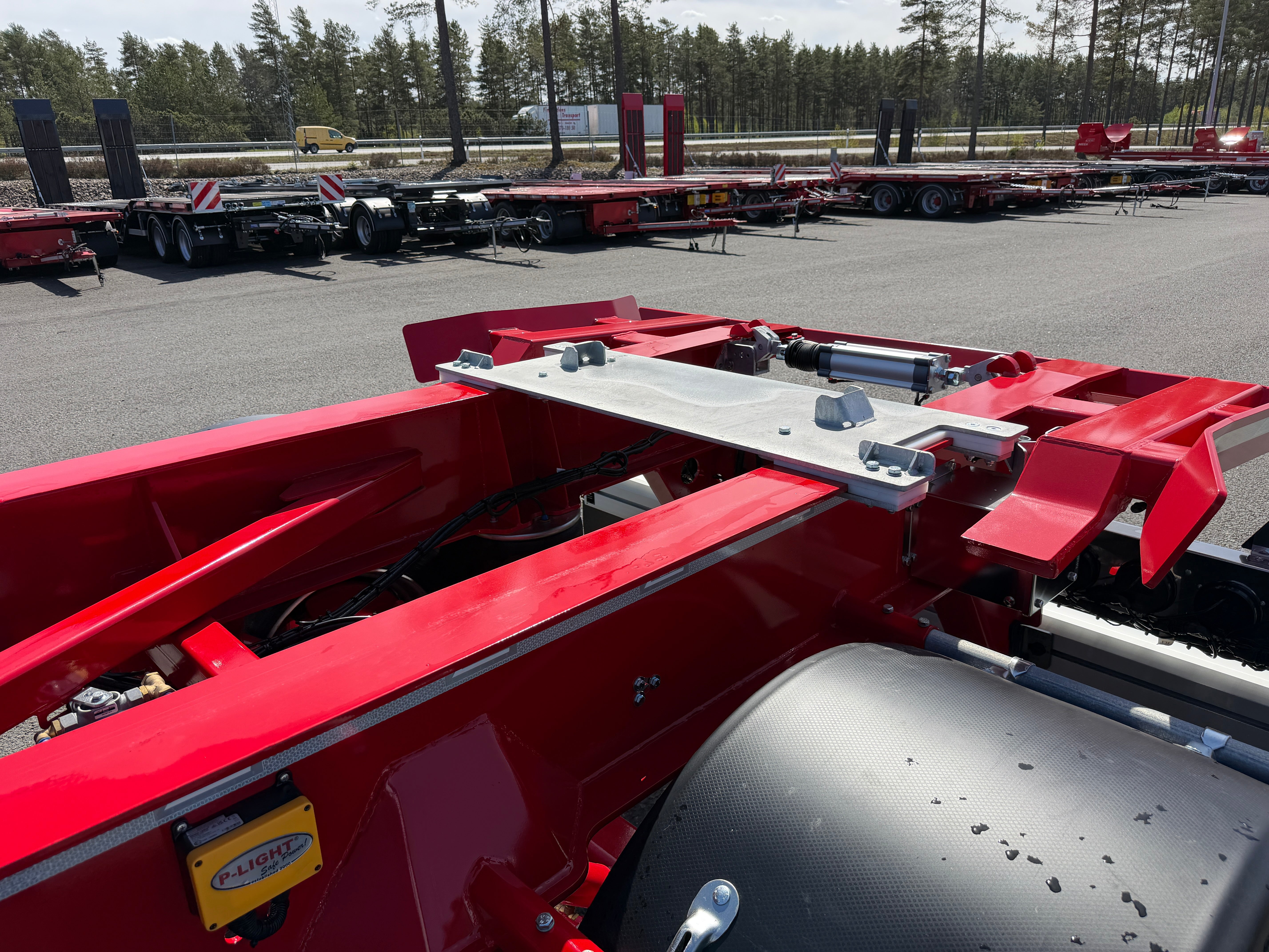5 axlad 42 tons lastväxlarvagn med glider