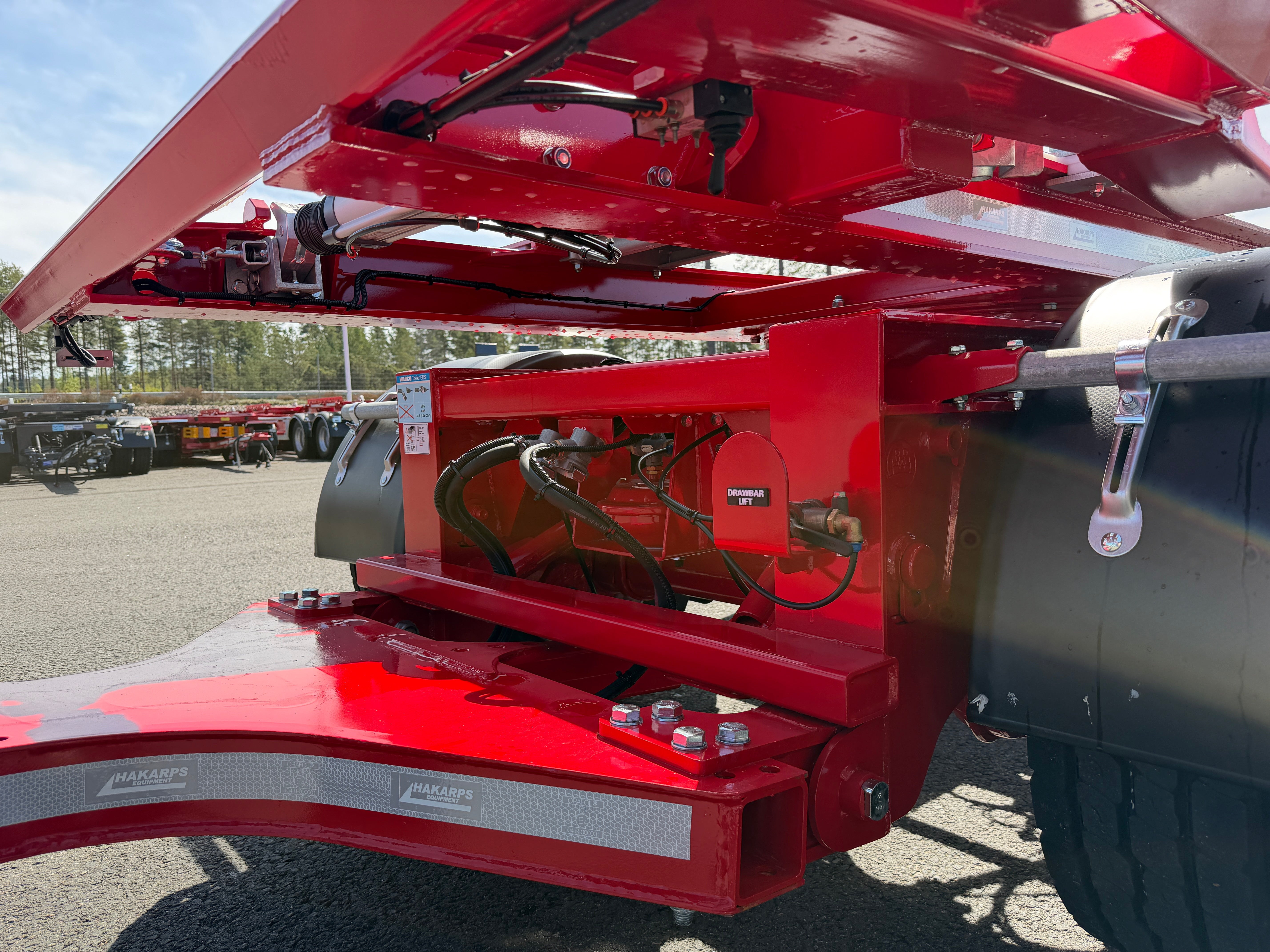 5 axlad 42 tons lastväxlarvagn med glider