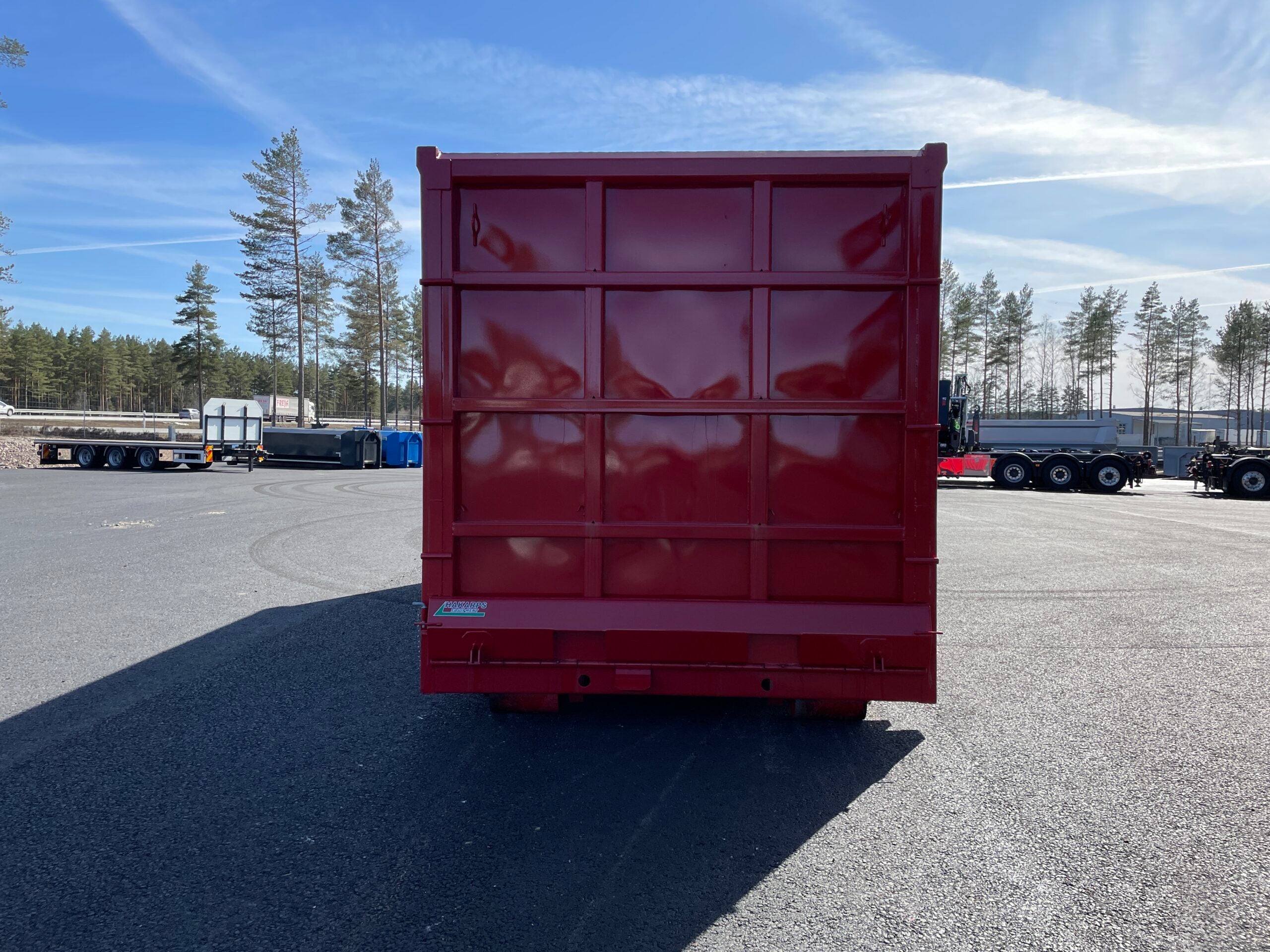 35m3 snöcontainer Hardox 450 + höglucka luftstyrd