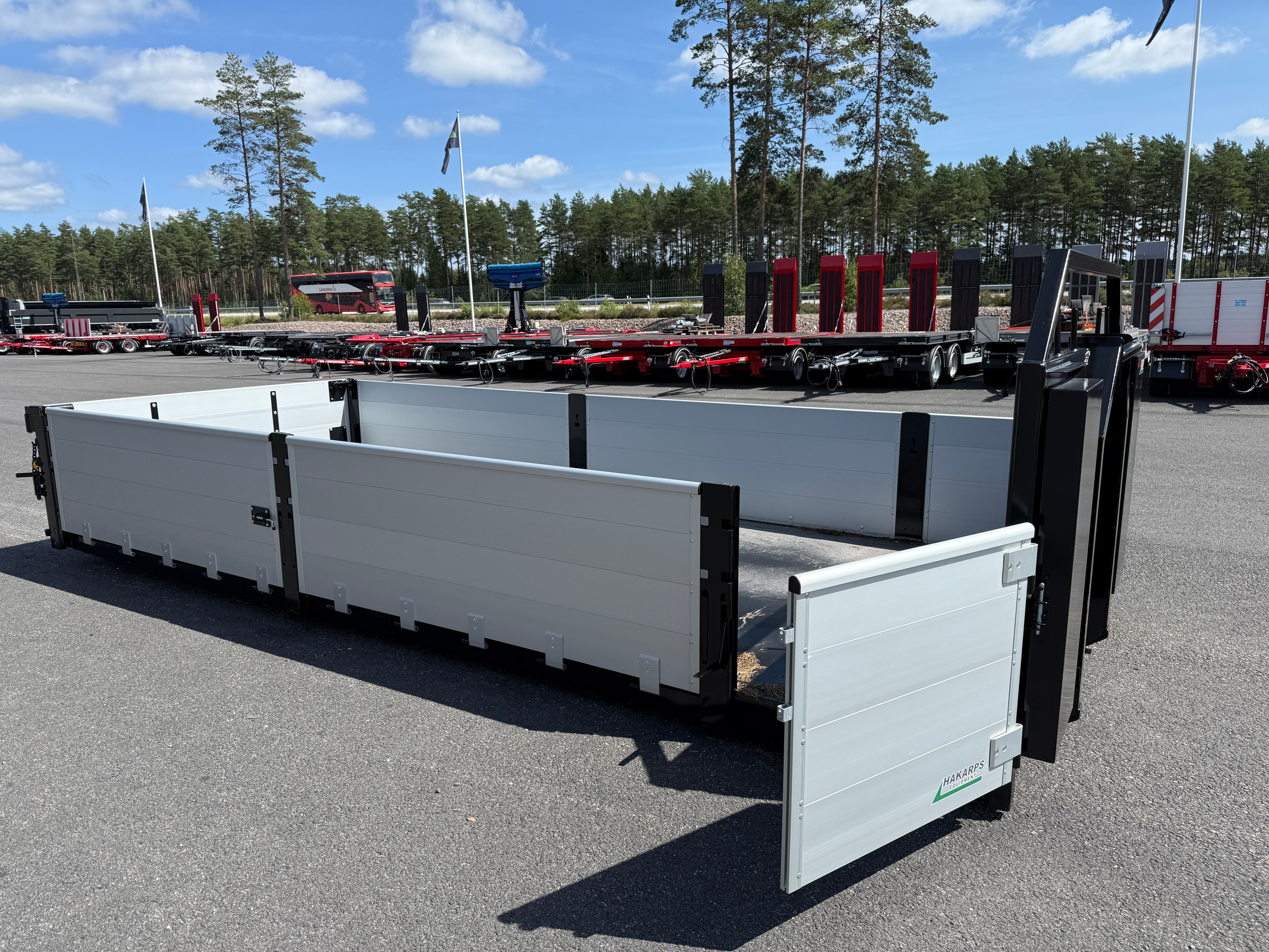Lastväxlarflak med alulämmar grusförstärkt 6.000mm