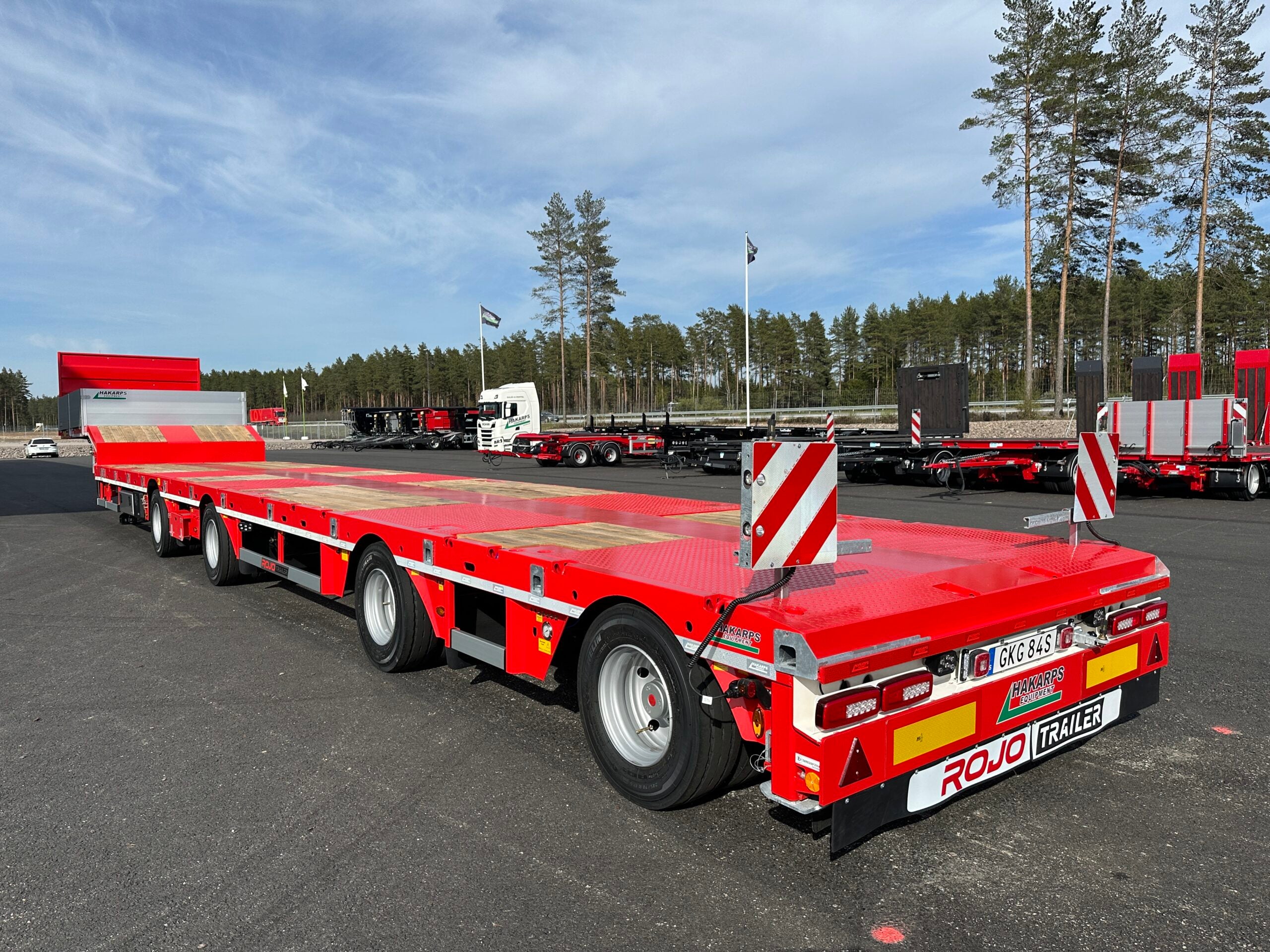 4 axlad ROJO 18,5m jumbotrailer 9m trombon 38 tons skattevikt
