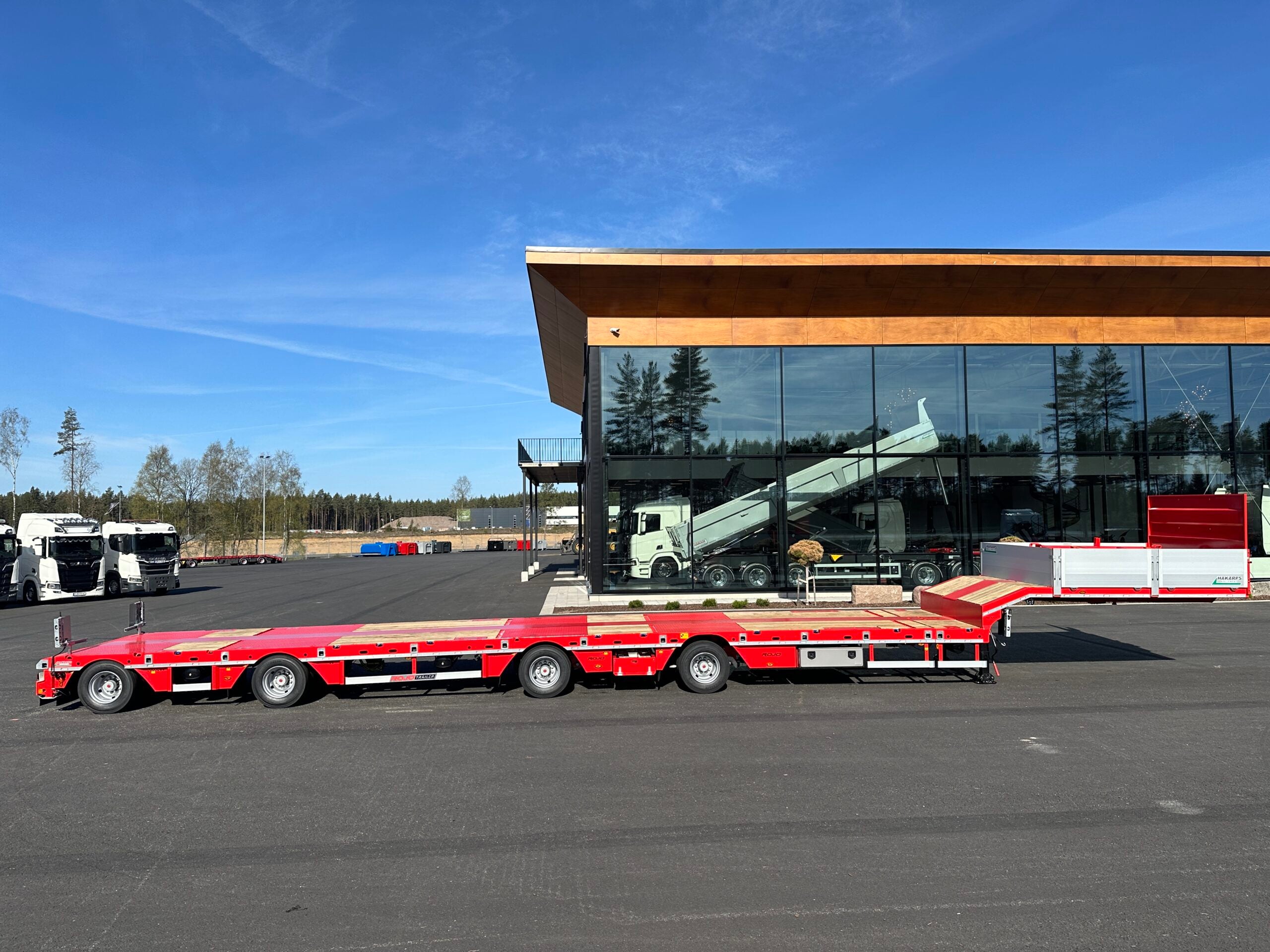 4 axlad ROJO 18,5m jumbotrailer 9m trombon 38 tons skattevikt