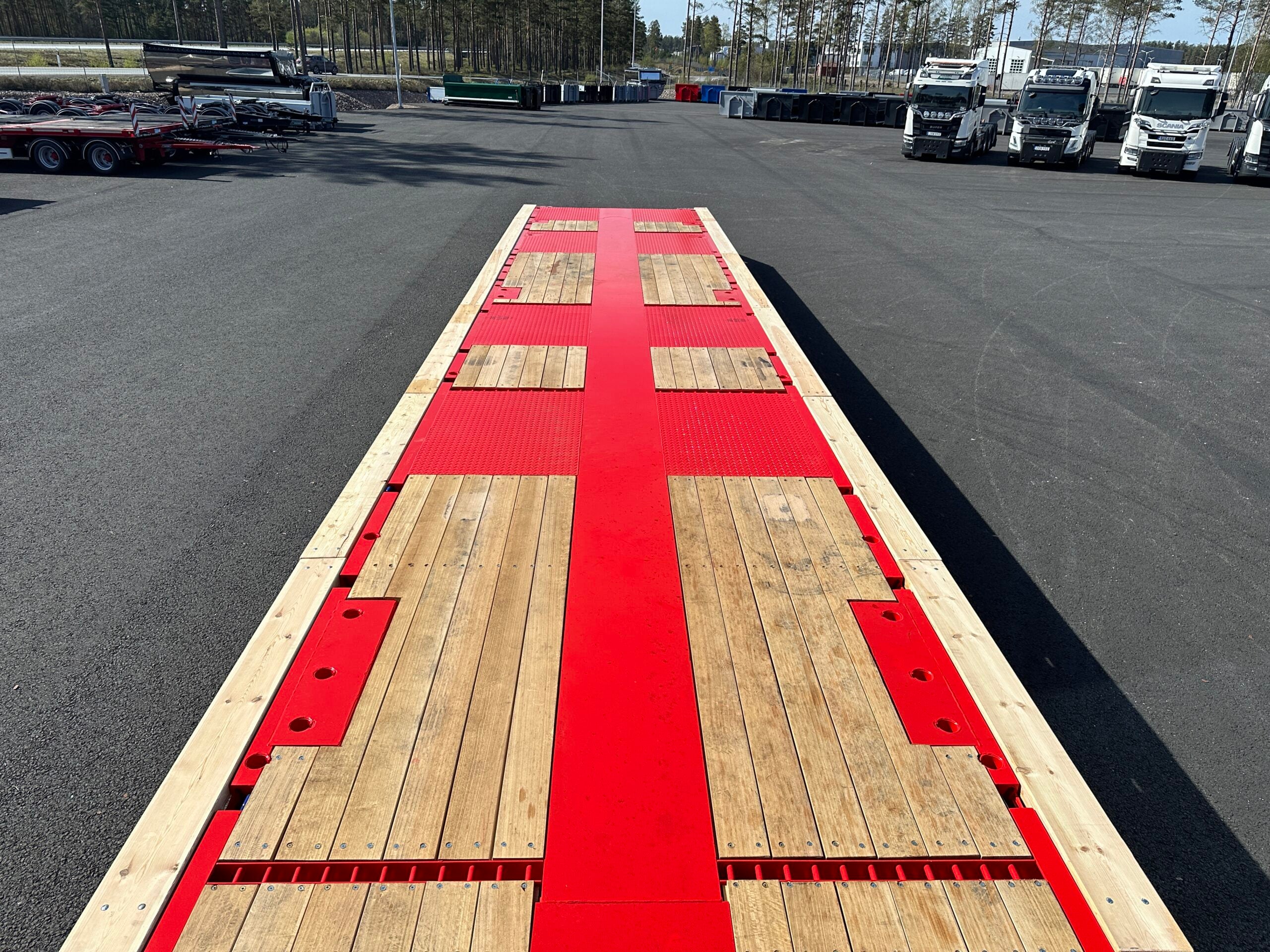 4 axlad ROJO 18,5m jumbotrailer 9m trombon 38 tons skattevikt