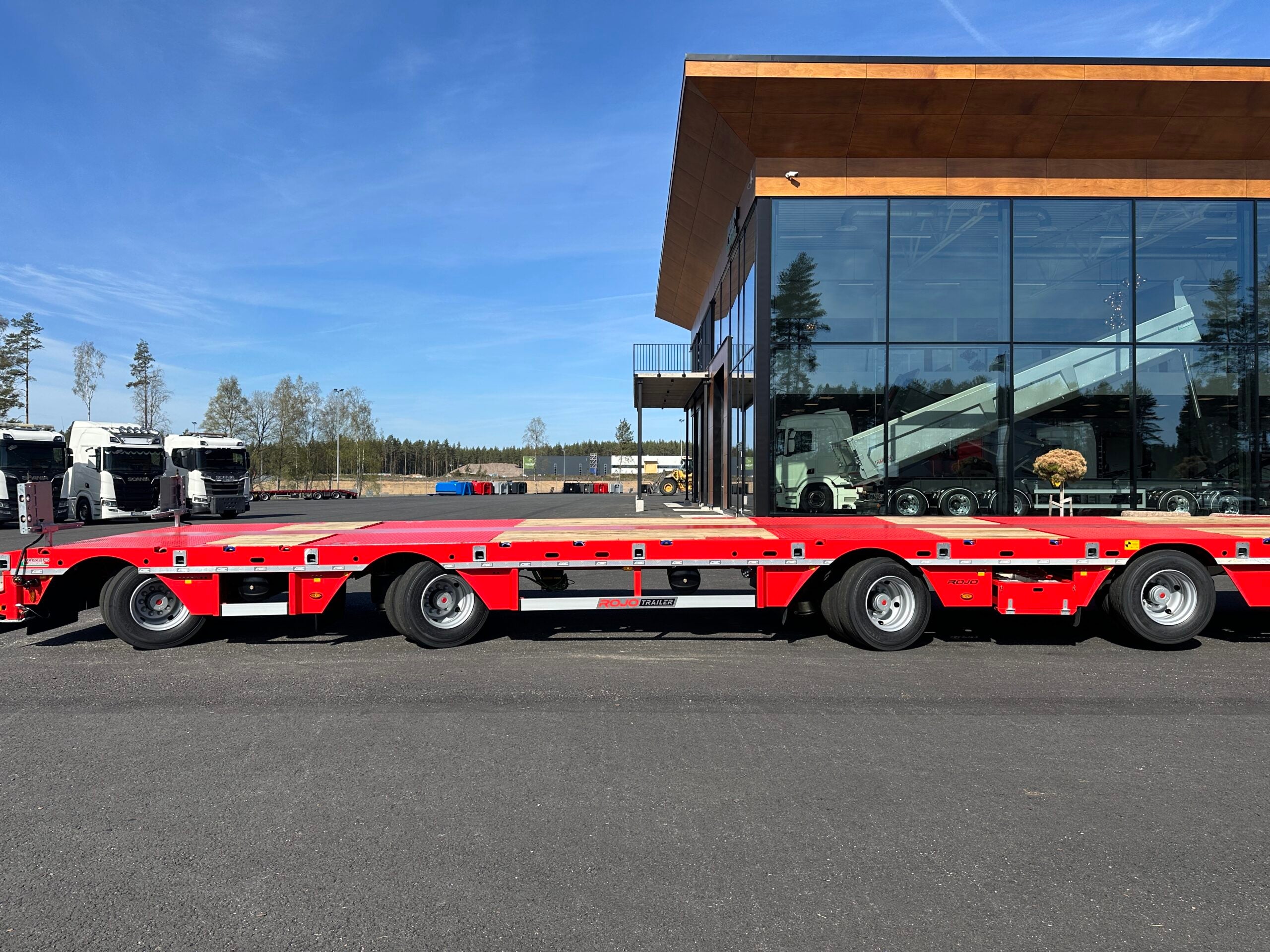 4 axlad ROJO 18,5m jumbotrailer 9m trombon 38 tons skattevikt