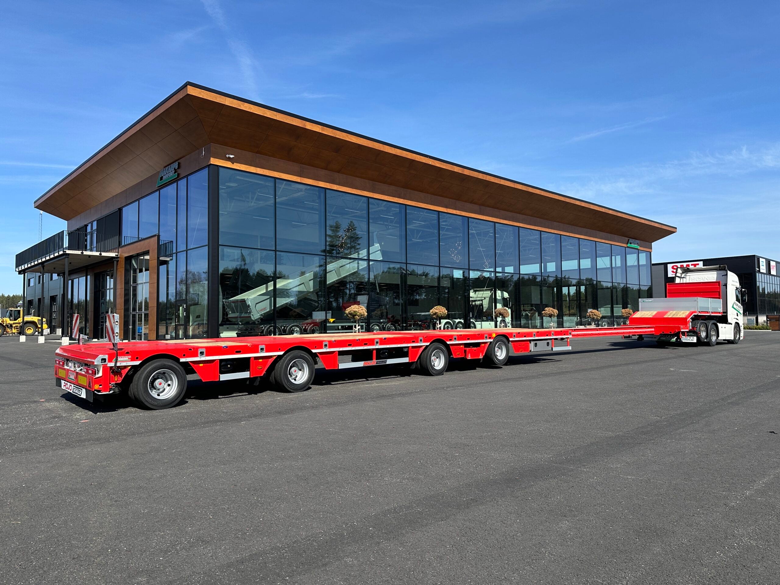 4 axlad ROJO 18,5m jumbotrailer 9m trombon 38 tons skattevikt