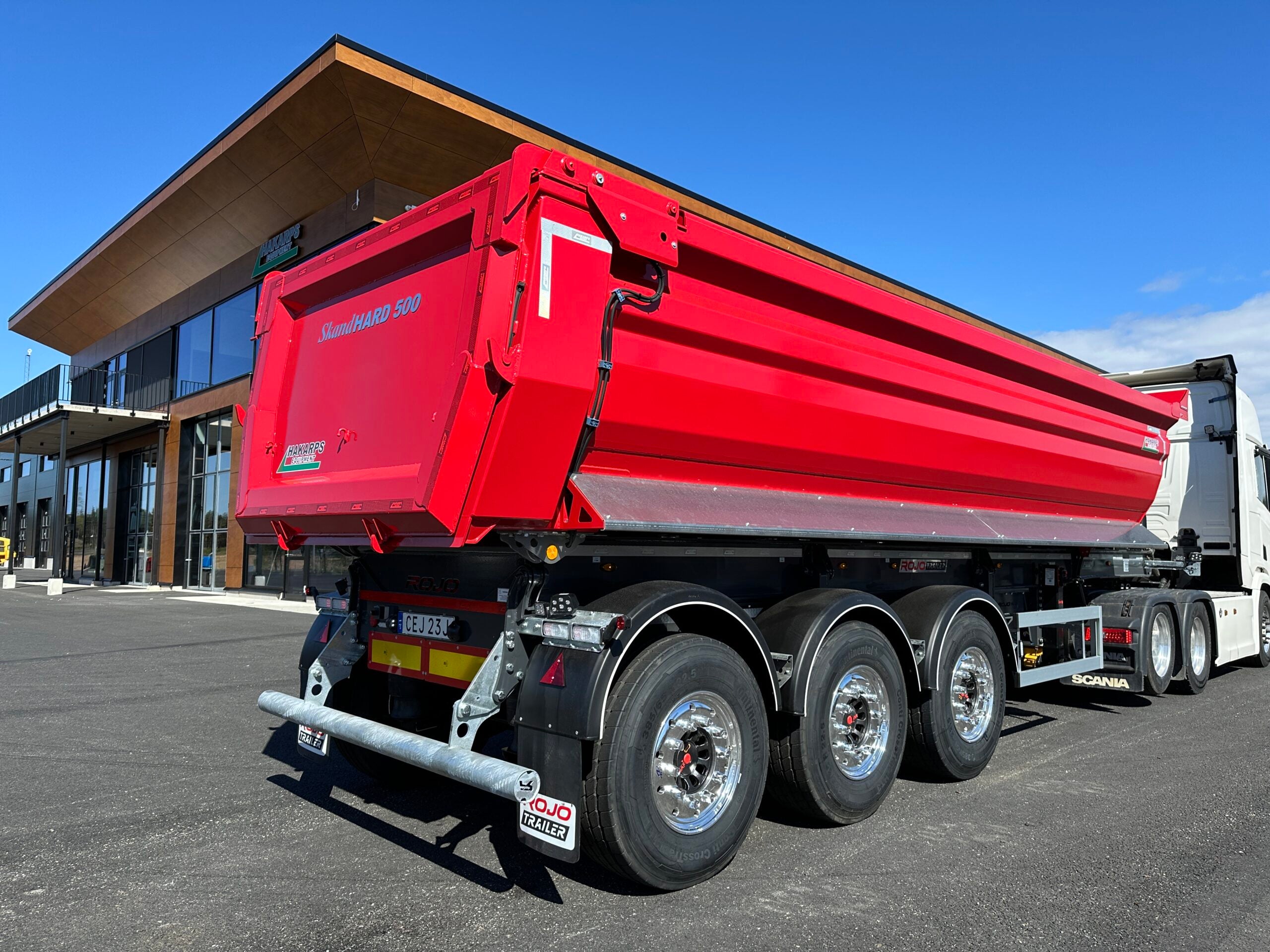 3 axlad ROJO - Tipptrailer med skjutbar trippel