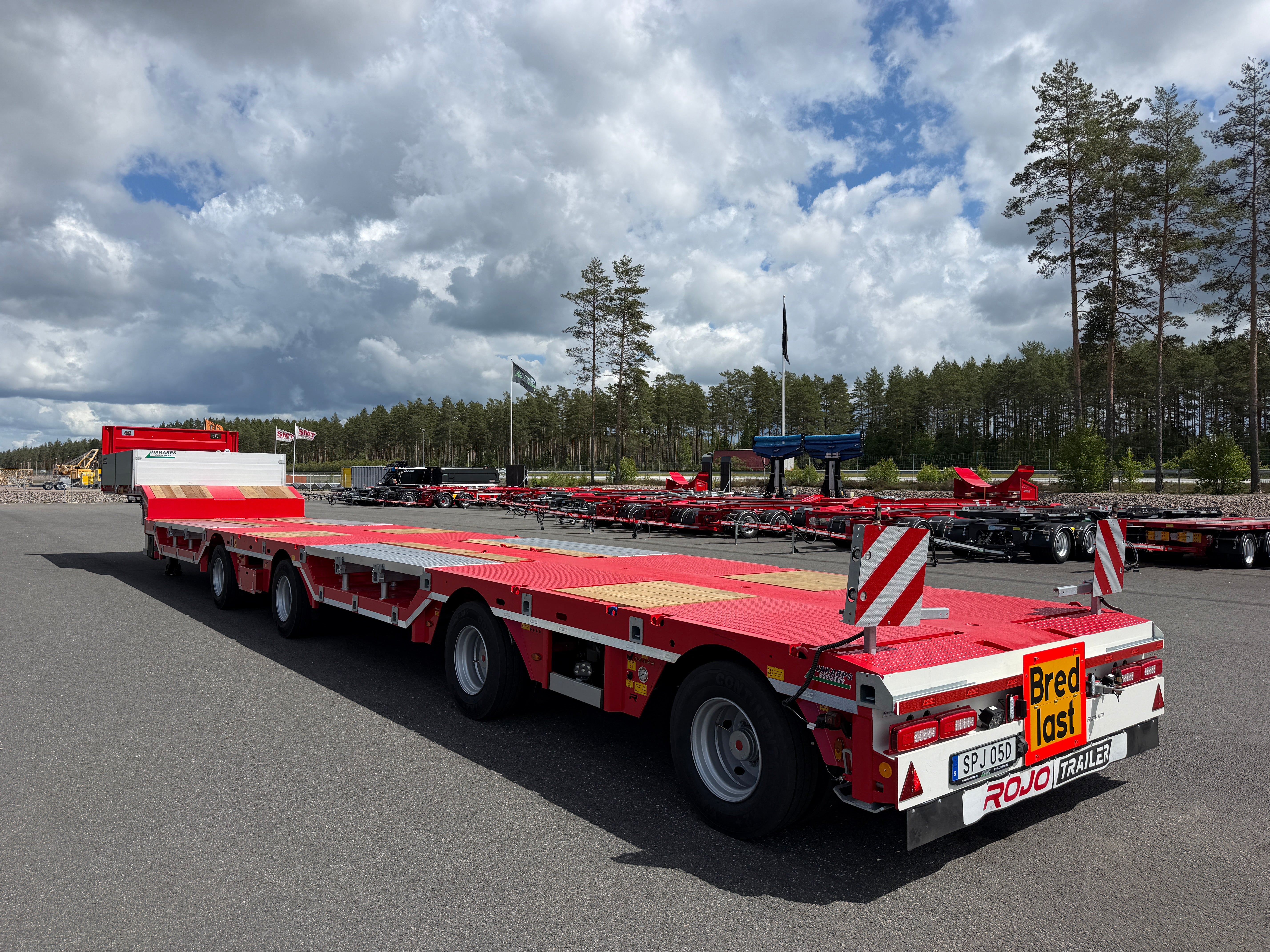 4 axlad ROJO 18,5m jumbotrailer med hjulfickor 38 tons skattevikt