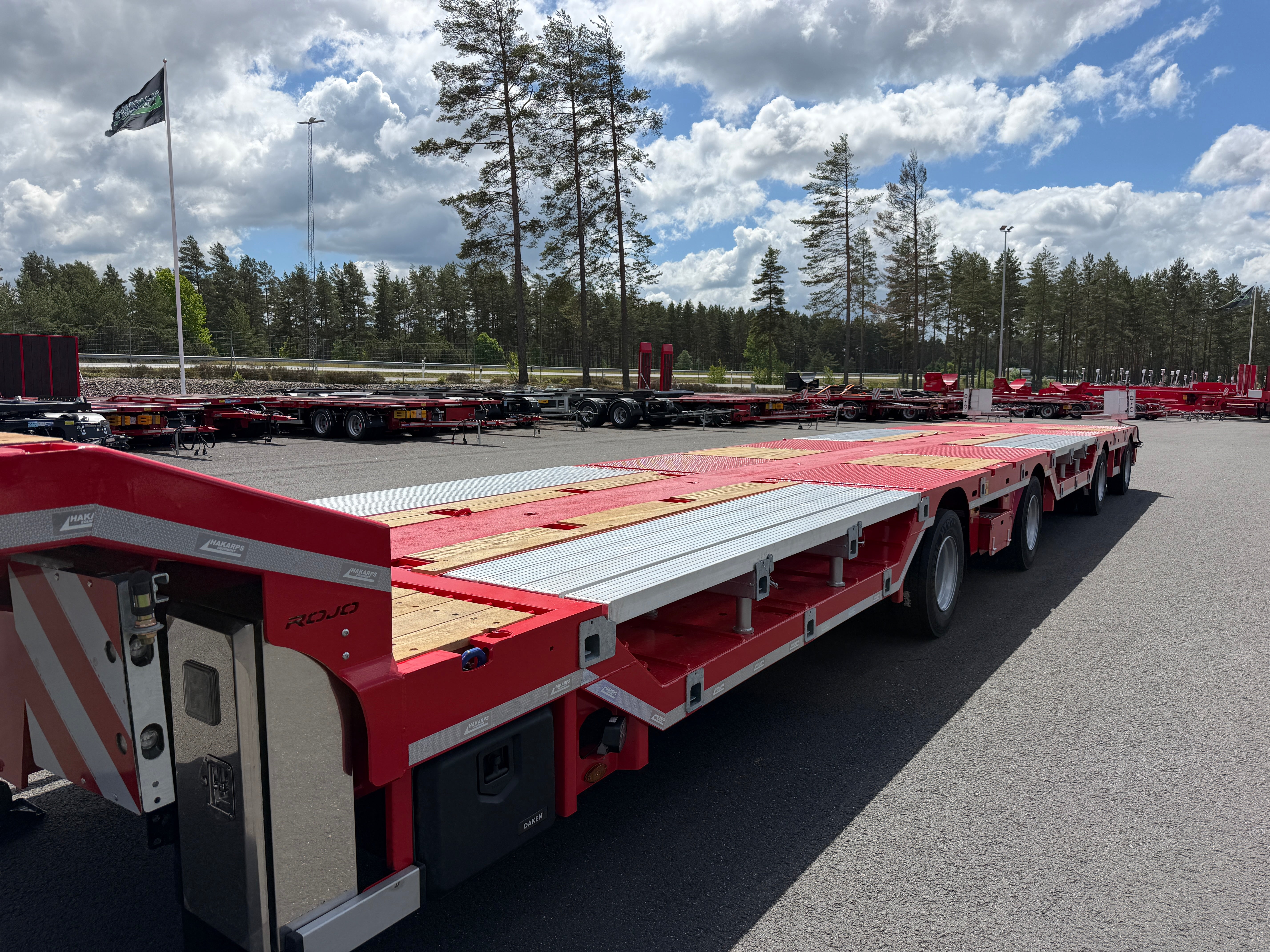4 axlad ROJO 18,5m jumbotrailer med hjulfickor 38 tons skattevikt
