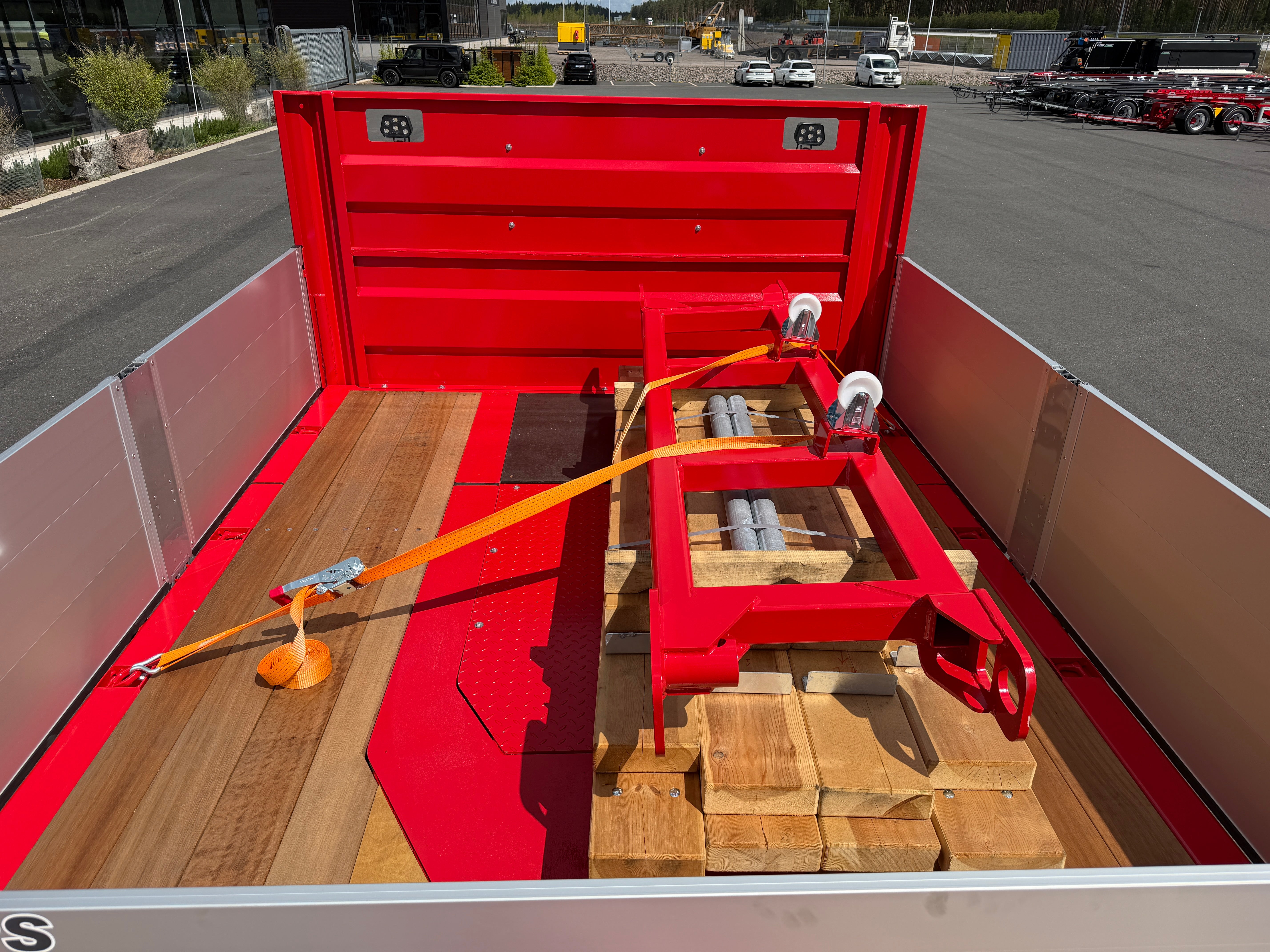 4 axlad ROJO 18,5m jumbotrailer med hjulfickor 38 tons skattevikt