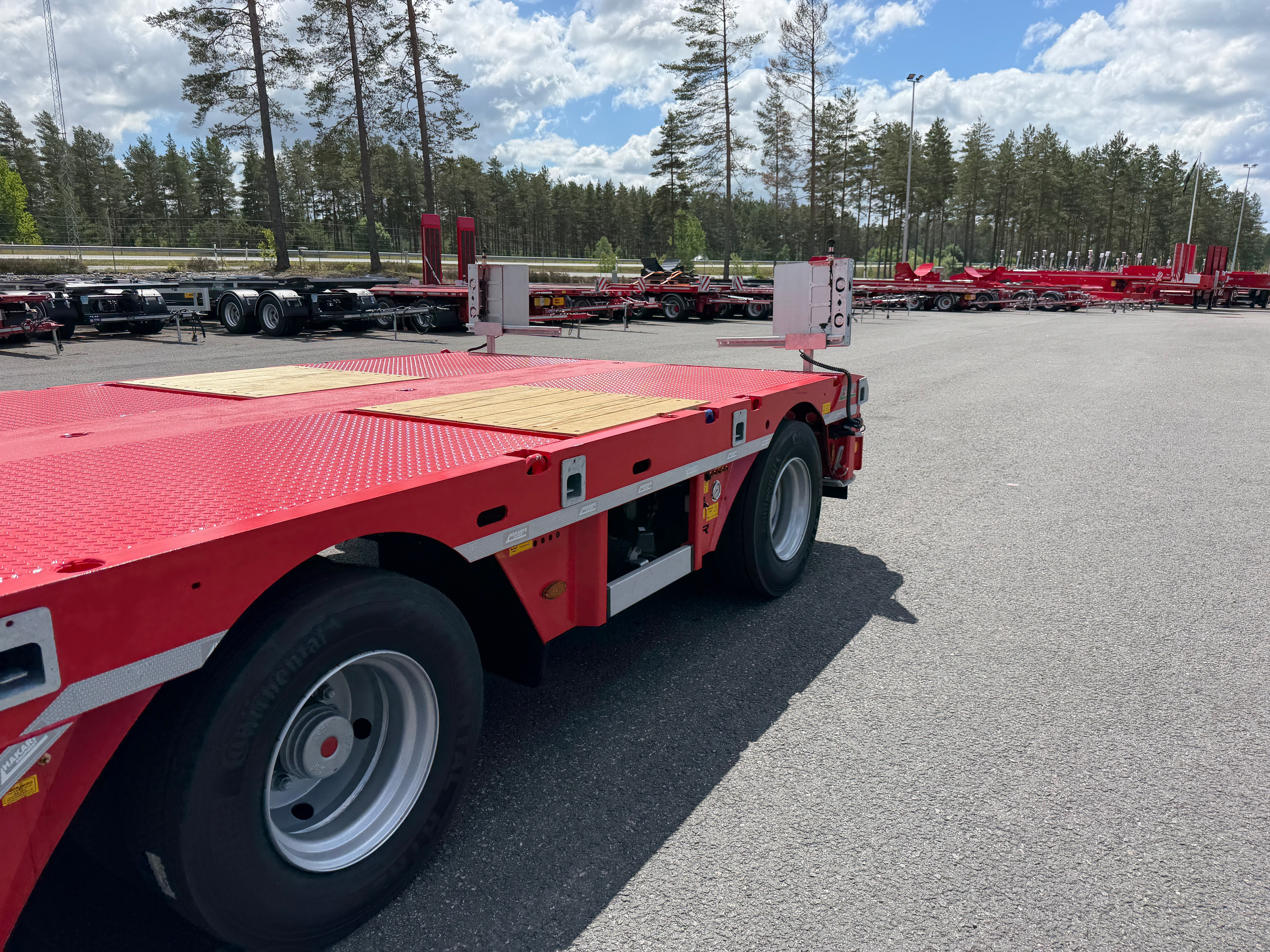 4 axlad ROJO 18,5m jumbotrailer med hjulfickor 38 tons skattevikt