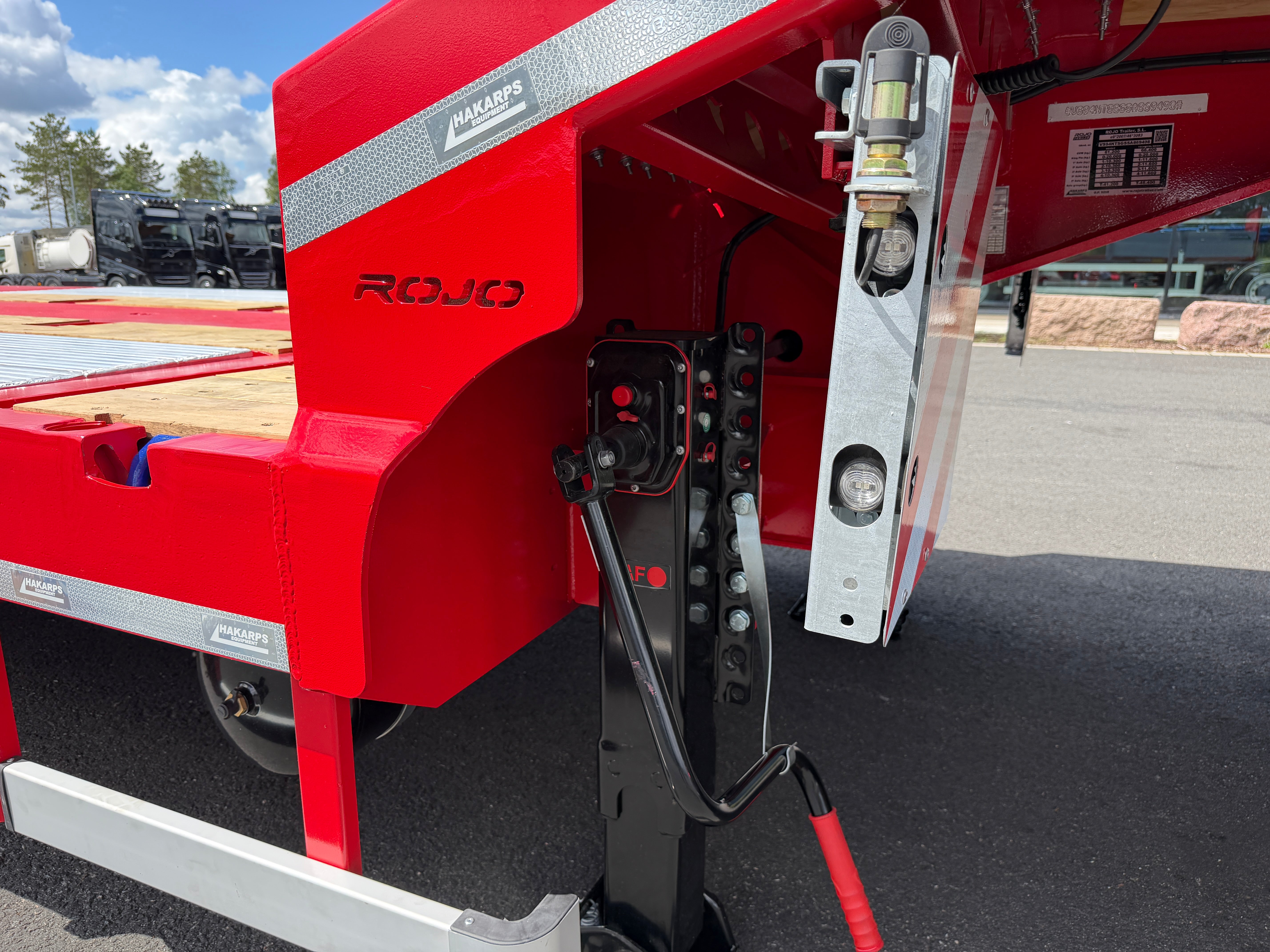 4 axlad ROJO 18,5m jumbotrailer med hjulfickor 38 tons skattevikt