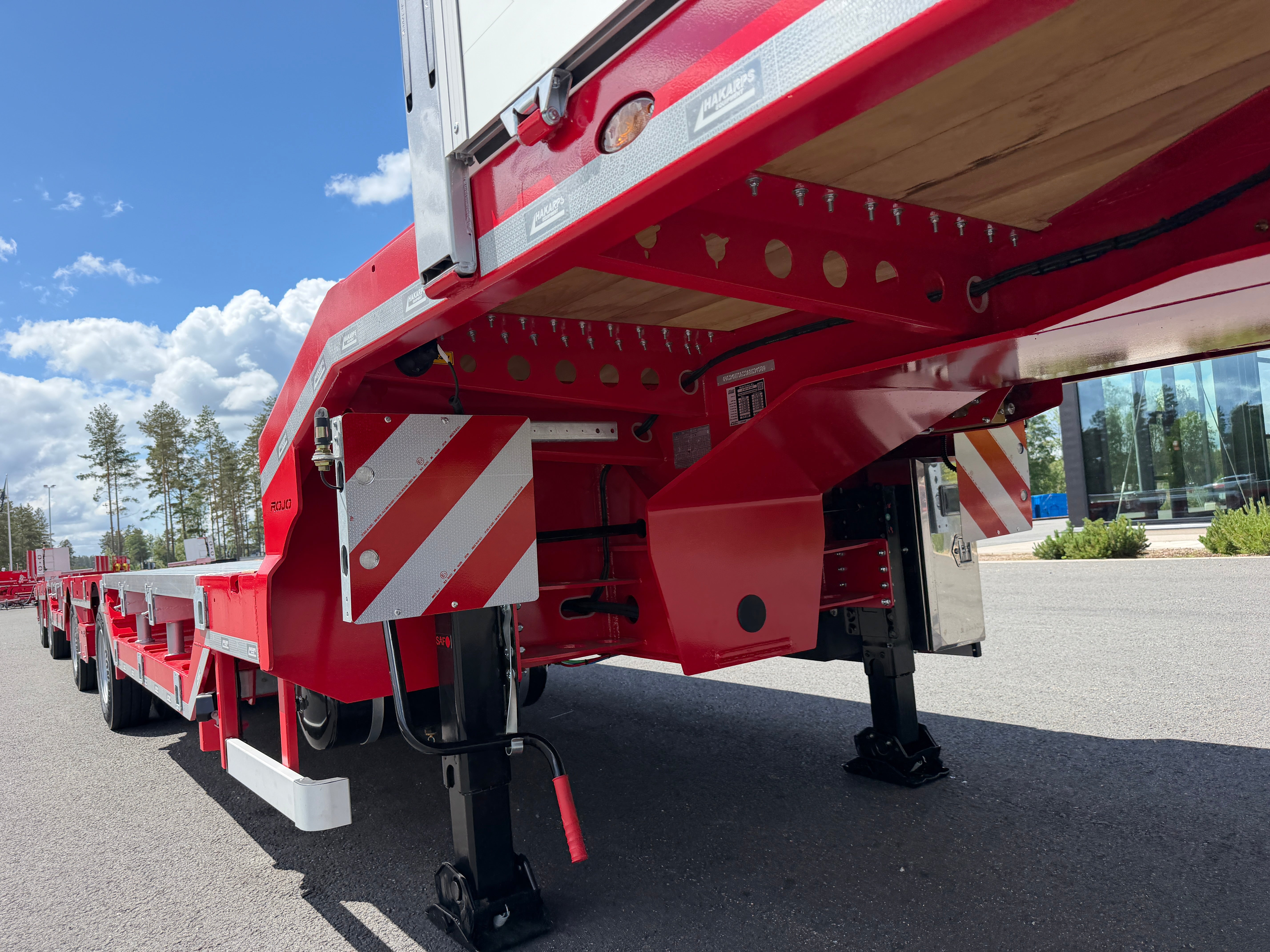 4 axlad ROJO 18,5m jumbotrailer med hjulfickor 38 tons skattevikt