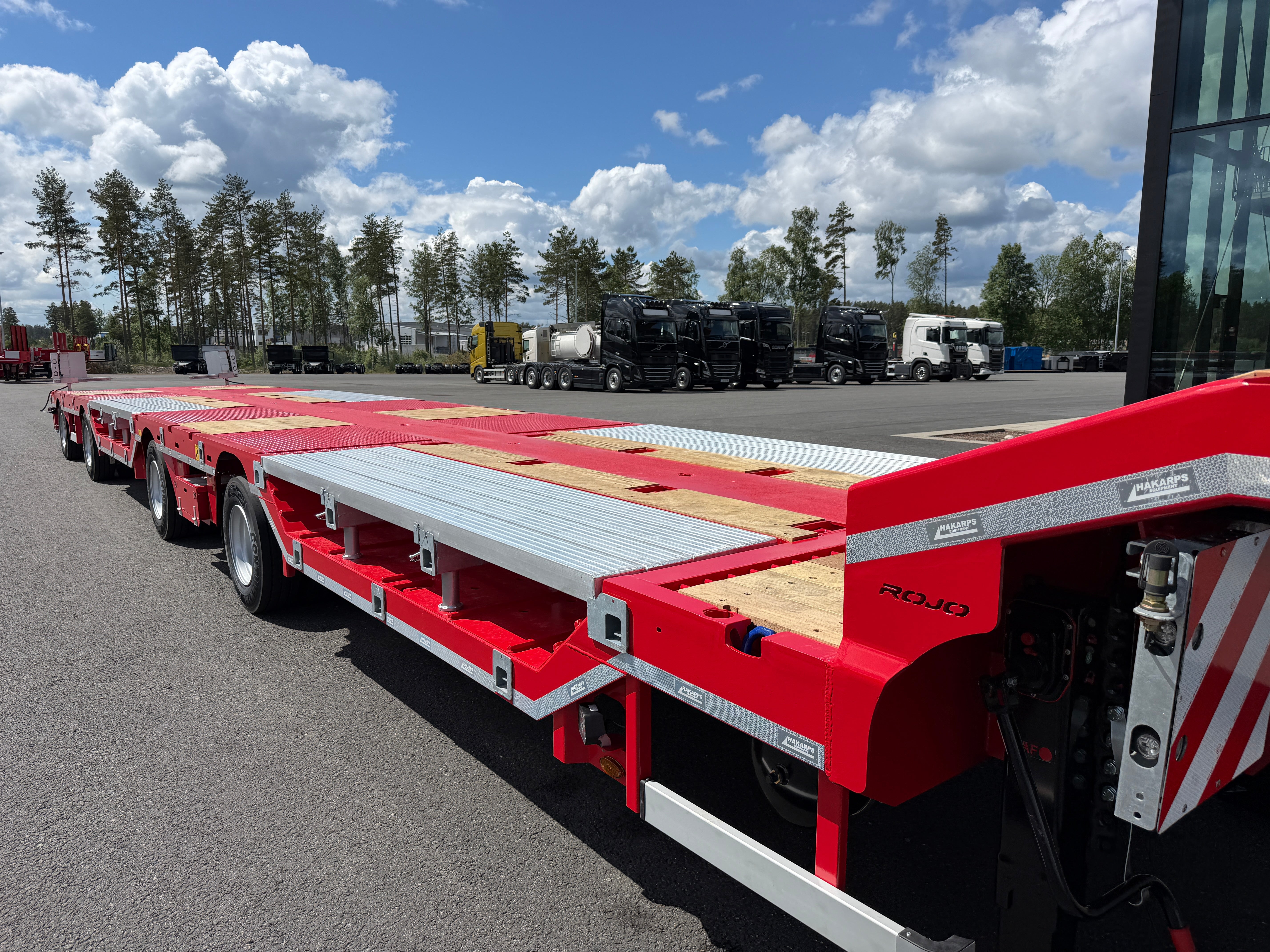 4 axlad ROJO 18,5m jumbotrailer med hjulfickor 38 tons skattevikt