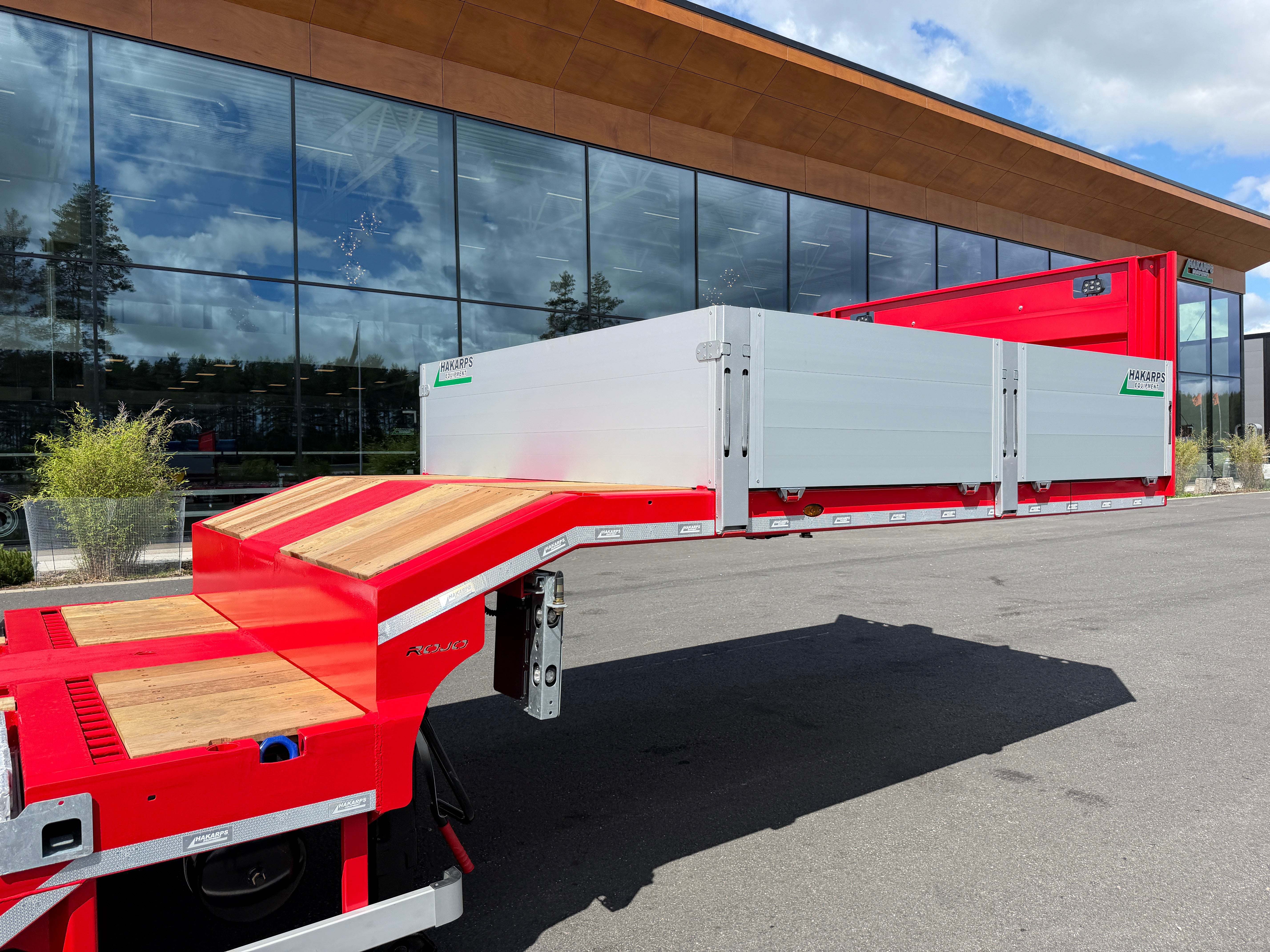 4 axlad ROJO 18,5m jumbotrailer med hjulfickor 38 tons skattevikt