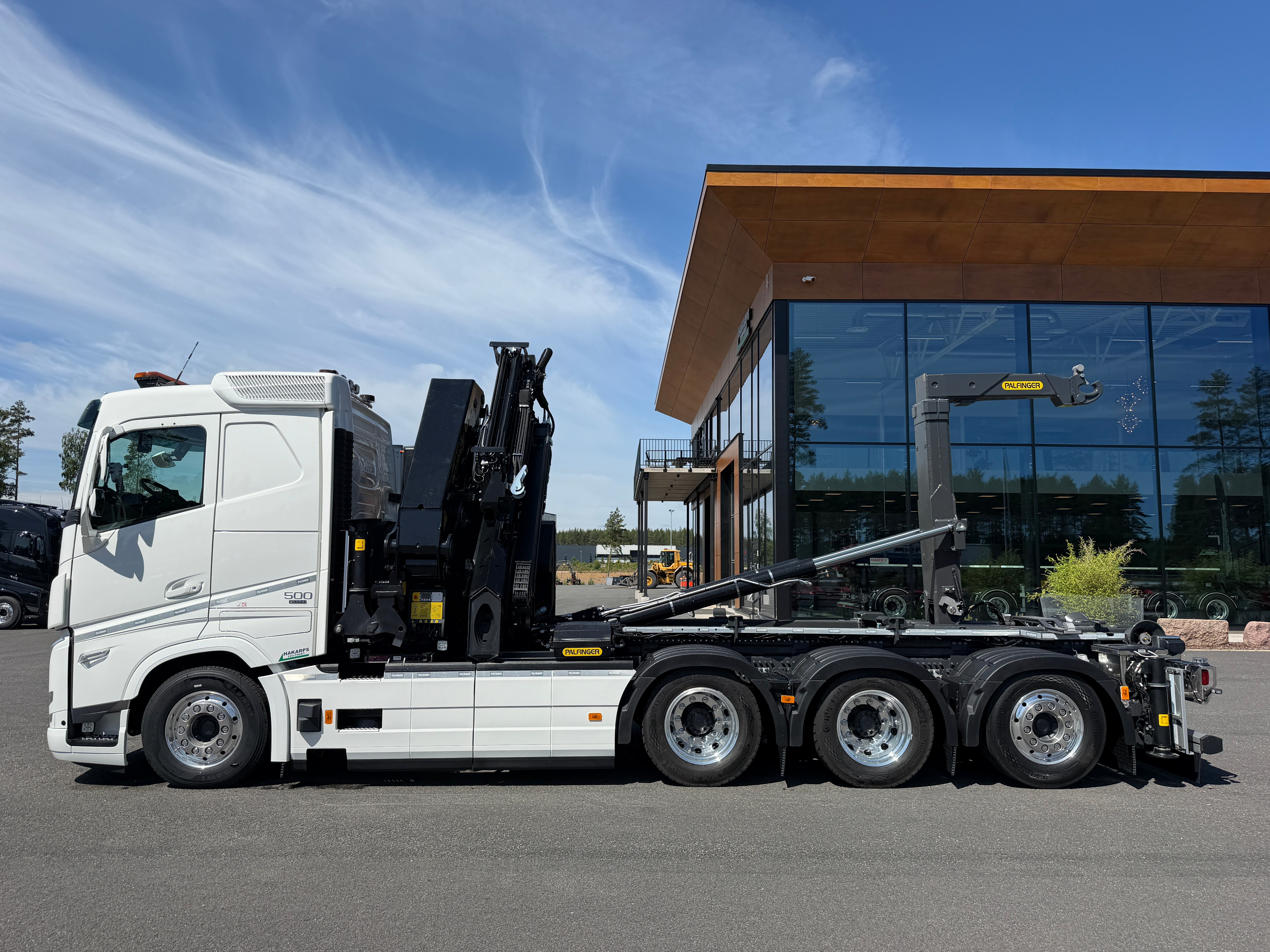 Volvo FH13 500 tridem kranväxlare Palfinger PK53002 SH + jibb