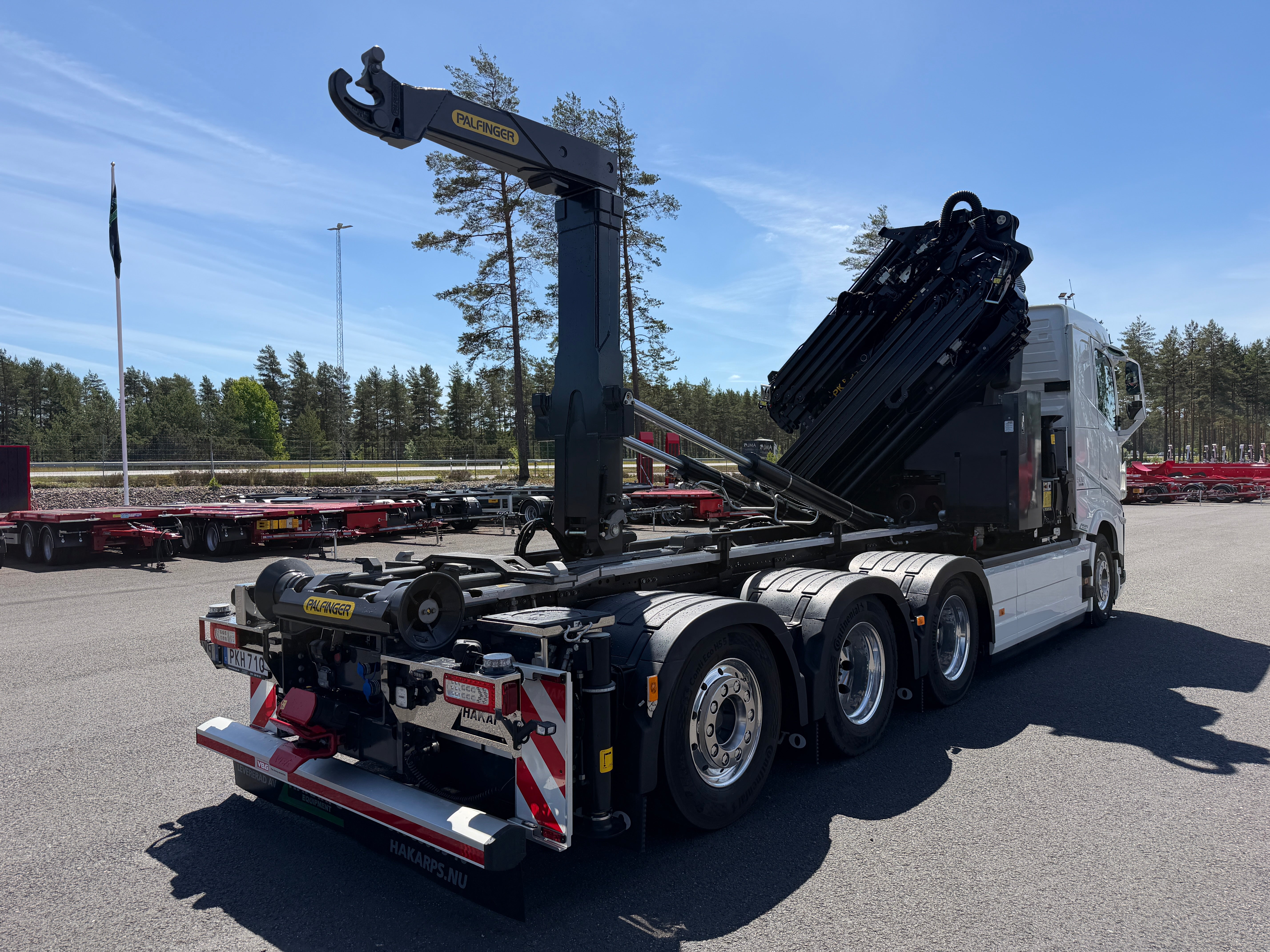 Volvo FH13 500 tridem kranväxlare Palfinger PK53002 SH + jibb