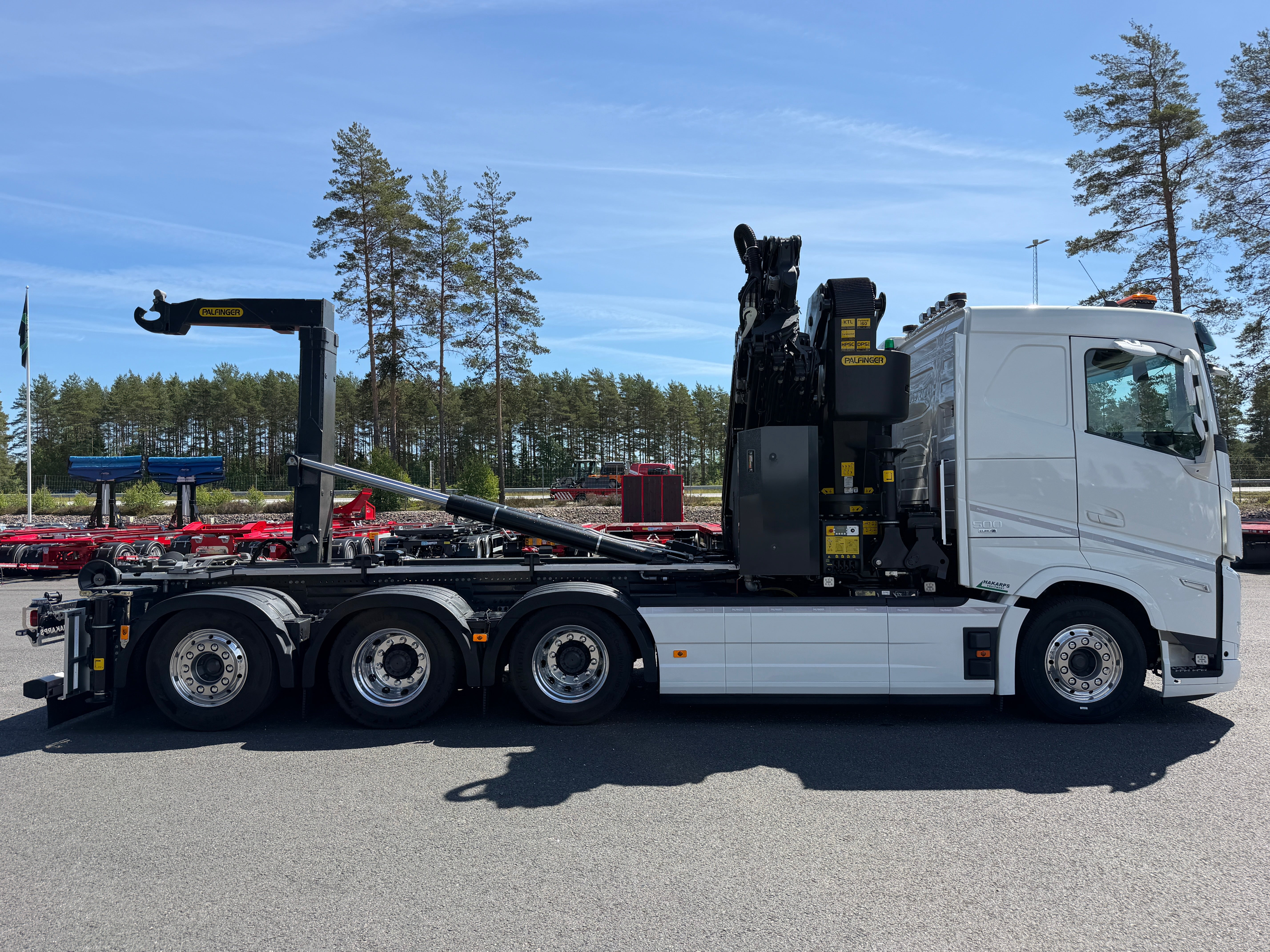 Volvo FH13 500 tridem kranväxlare Palfinger PK53002 SH + jibb