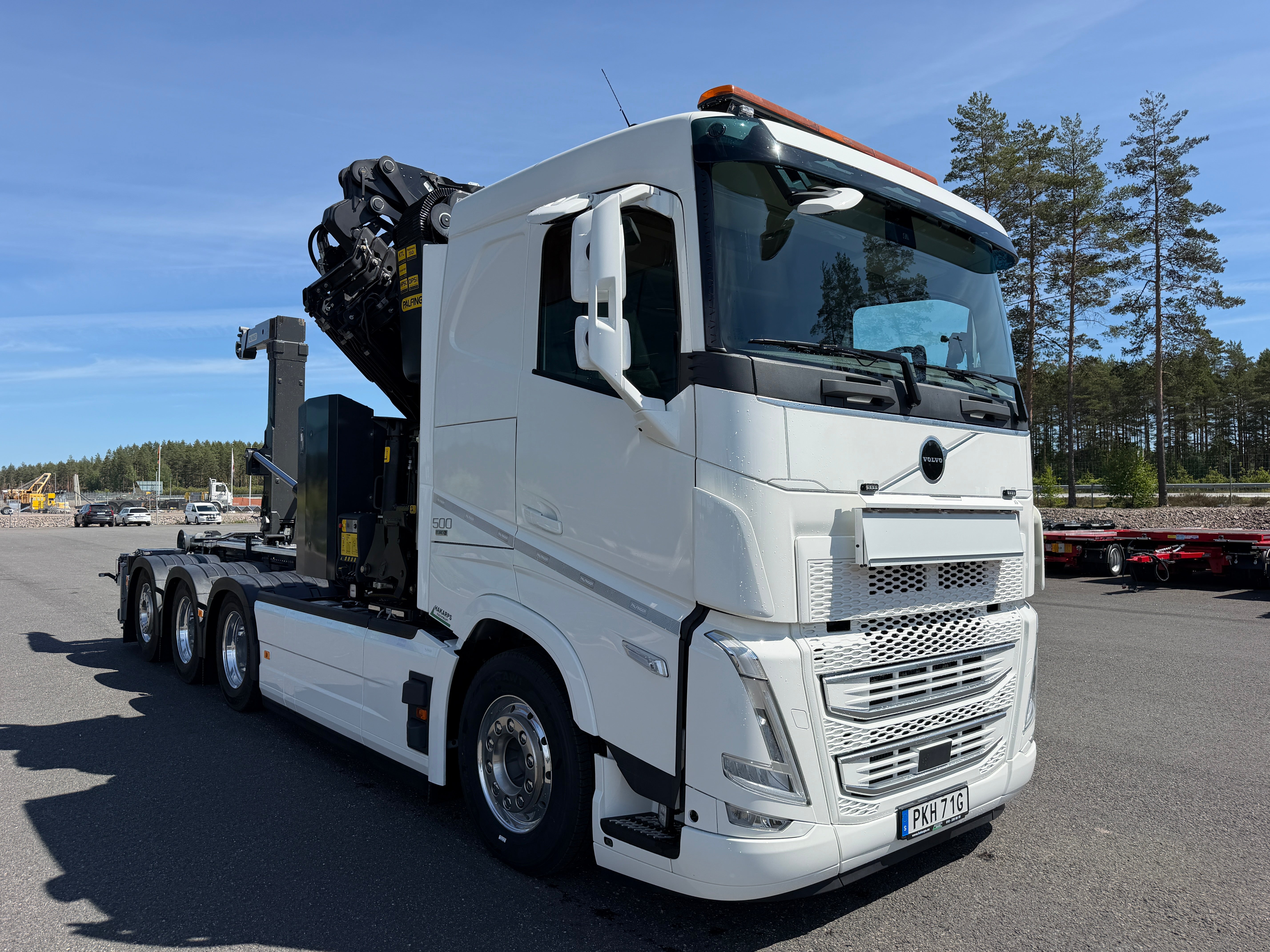 Volvo FH13 500 tridem kranväxlare Palfinger PK53002 SH + jibb