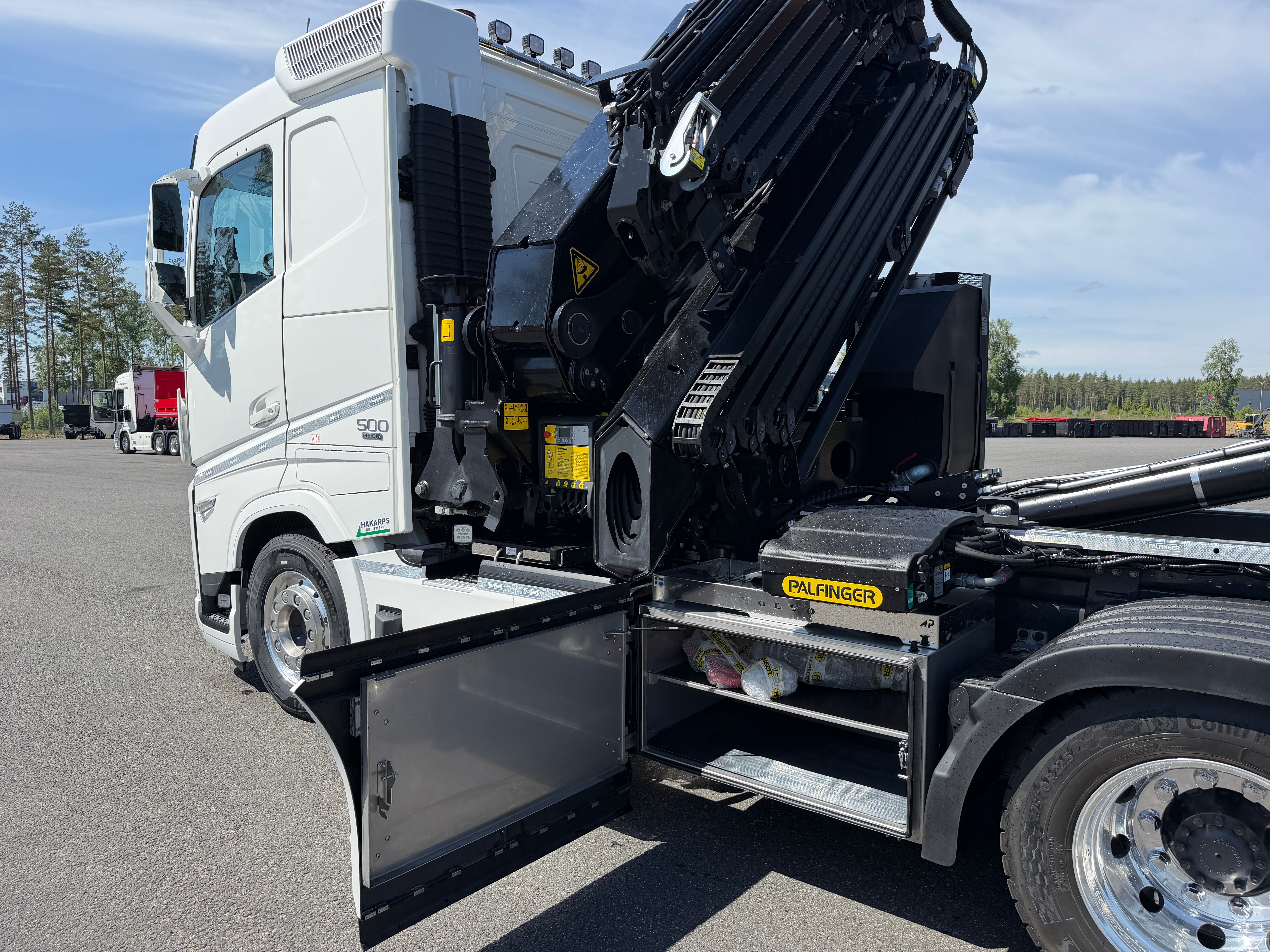Volvo FH13 500 tridem kranväxlare Palfinger PK53002 SH + jibb