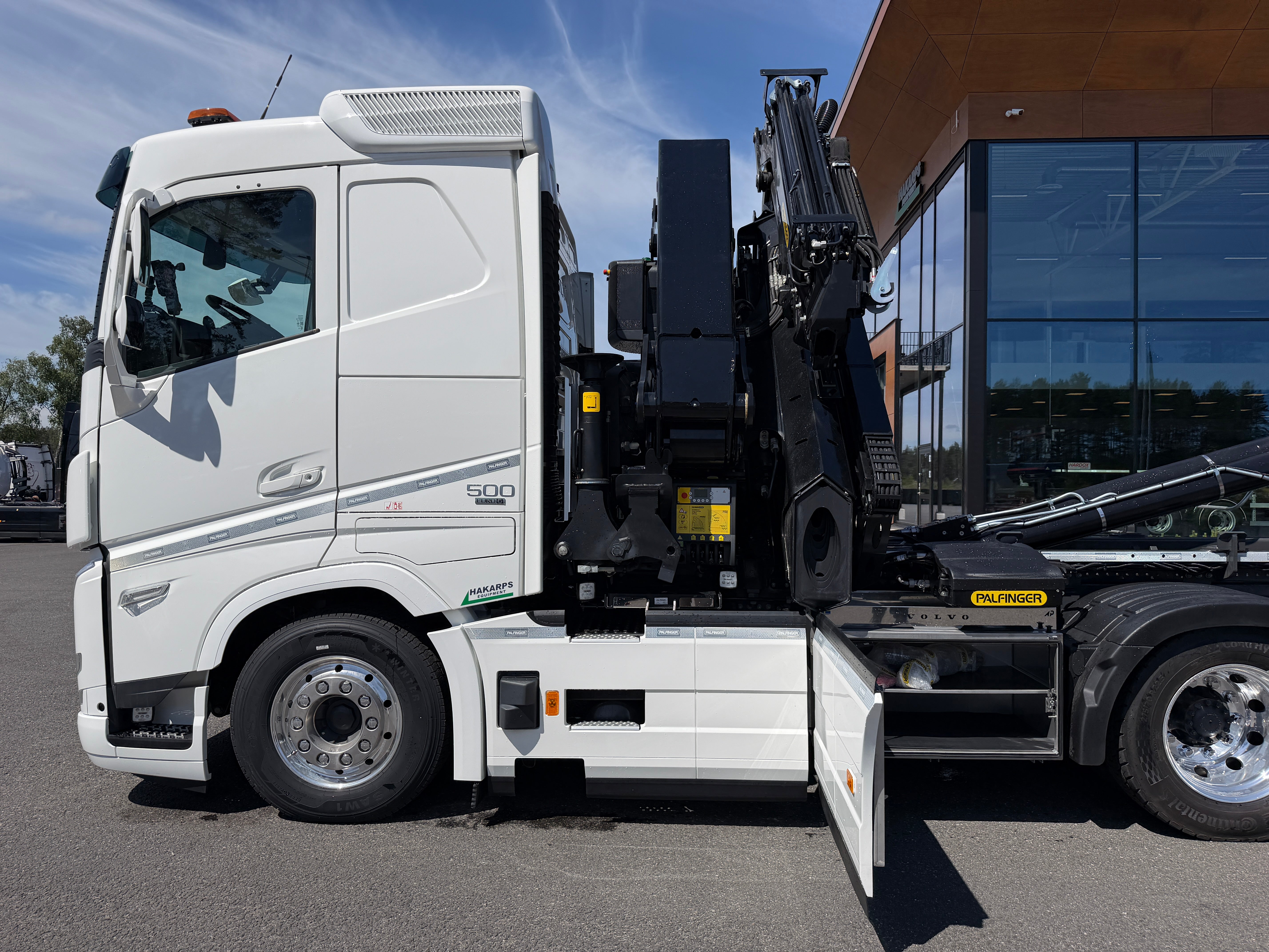 Volvo FH13 500 tridem kranväxlare Palfinger PK53002 SH + jibb