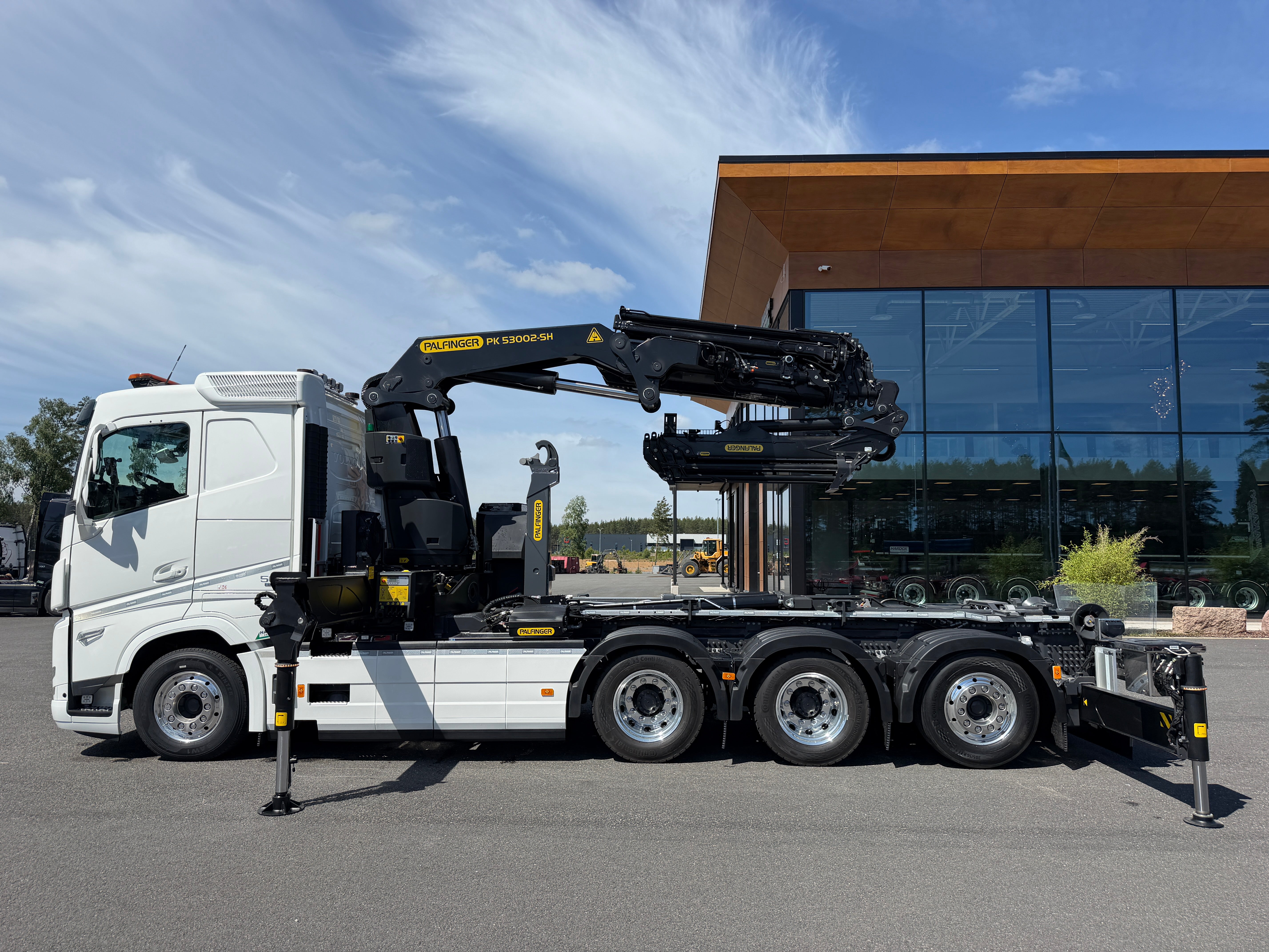 Volvo FH13 500 tridem kranväxlare Palfinger PK53002 SH + jibb