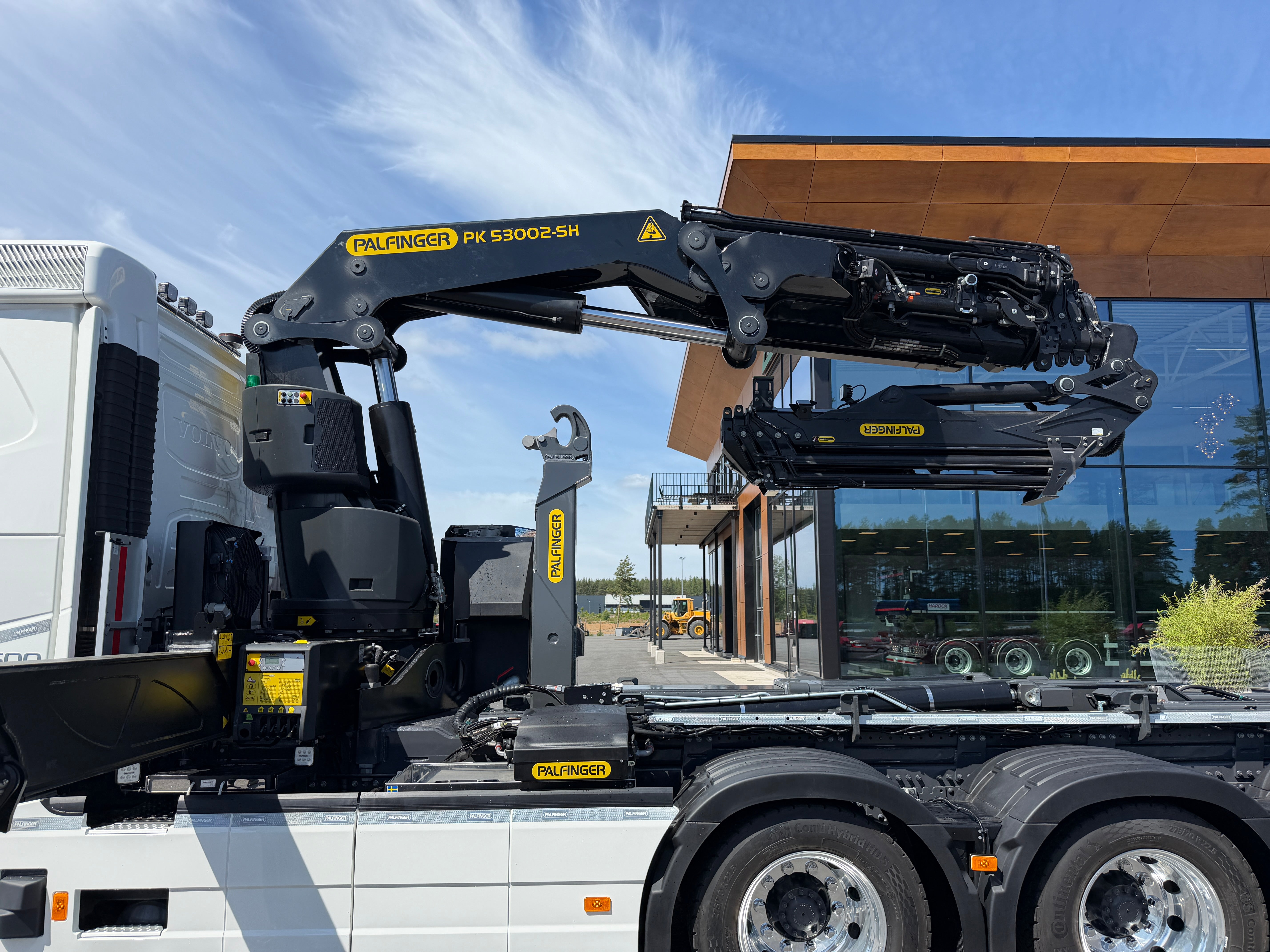 Volvo FH13 500 tridem kranväxlare Palfinger PK53002 SH + jibb