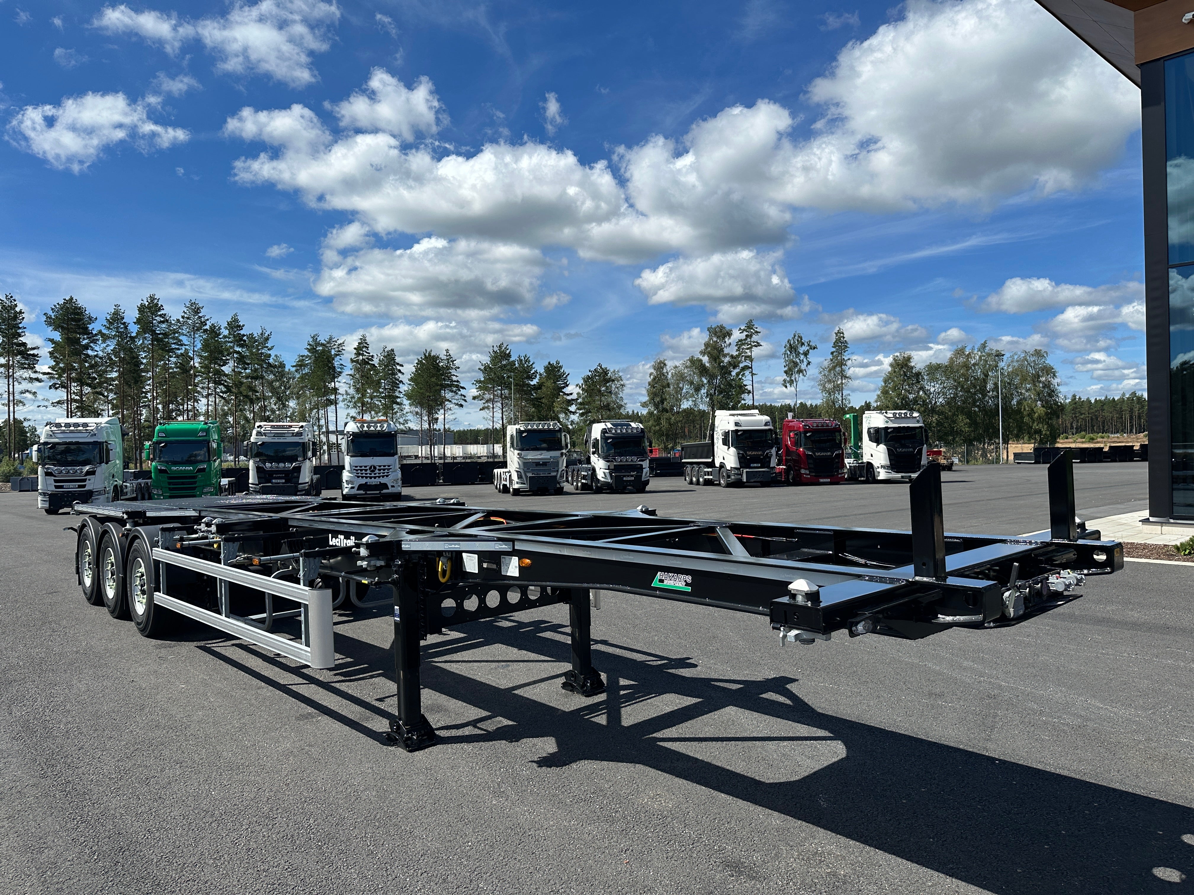 3 axlad LECI Trailer Containerchassie ADR klass