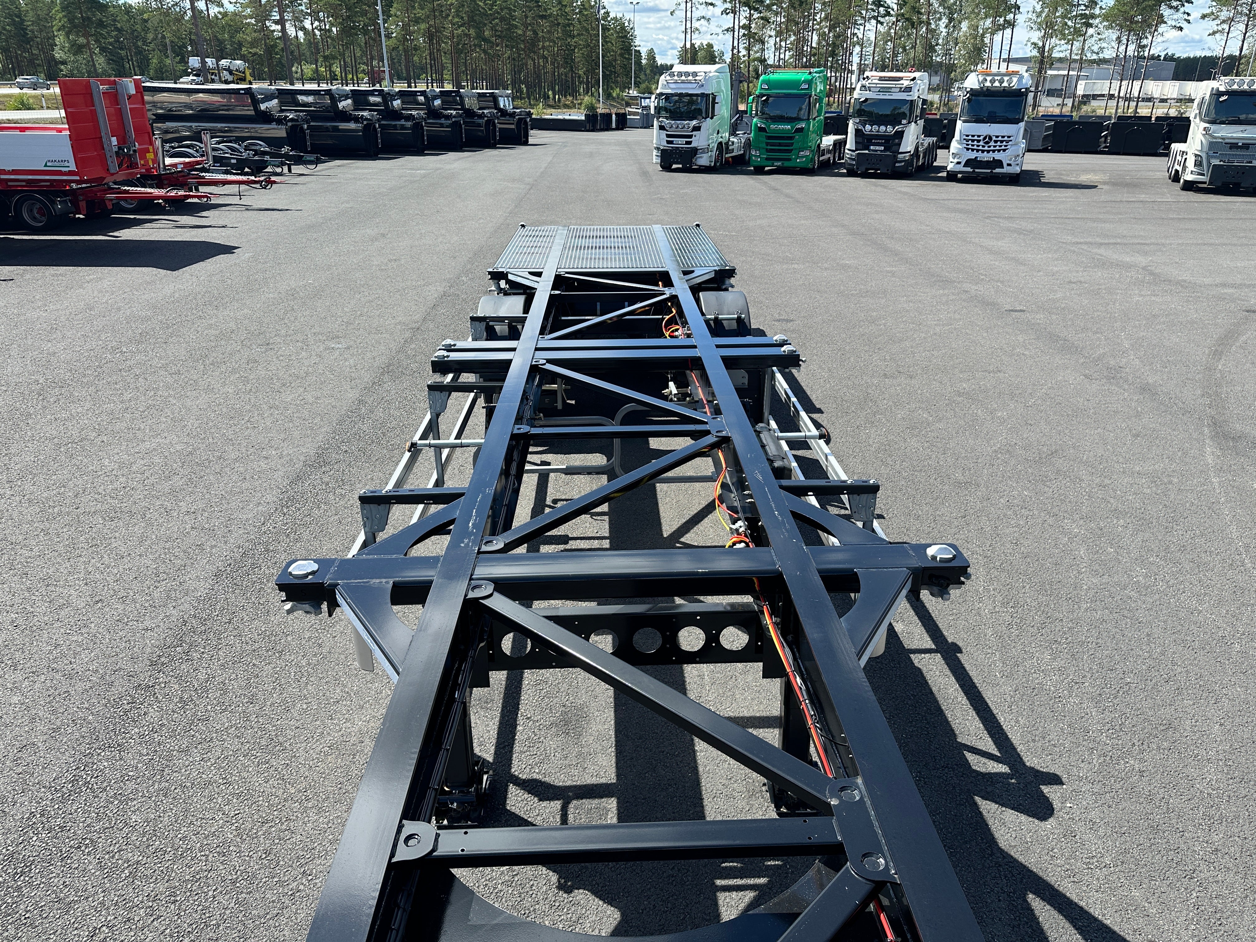 3 axlad LECI Trailer Containerchassie ADR klass
