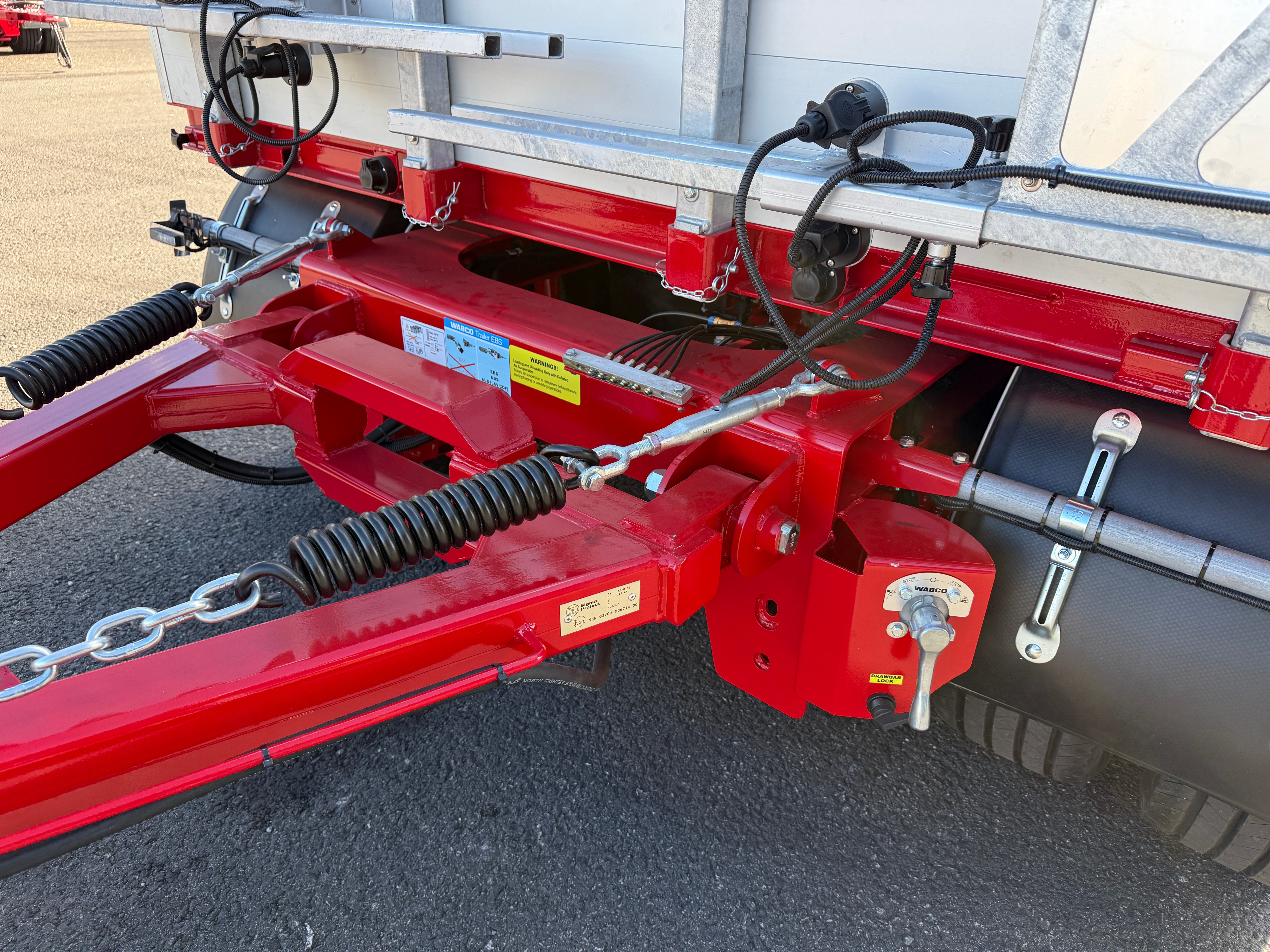4 axlad 38 tons bodvagn 910mm hög, 10.500mm flakyta