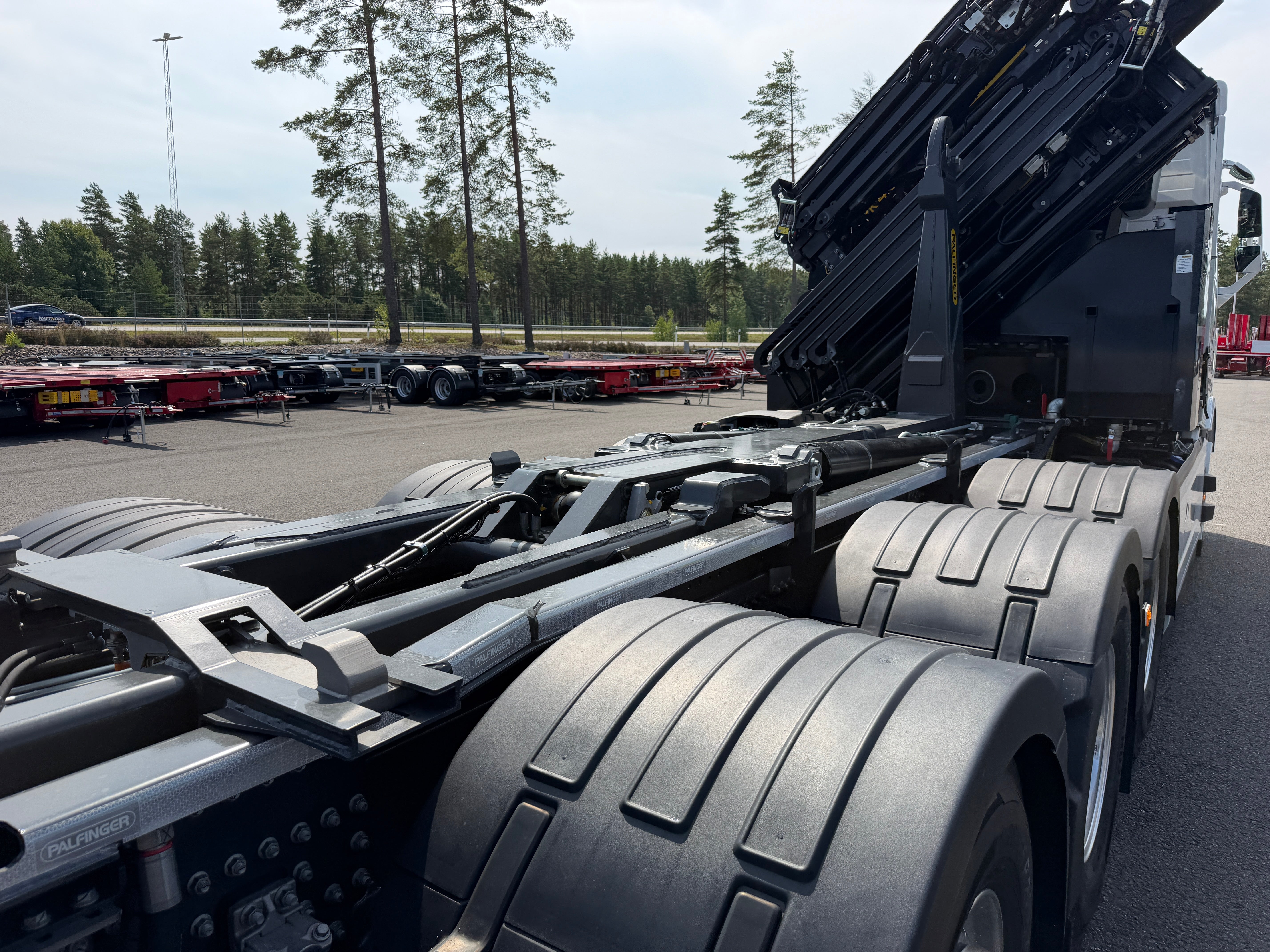 Volvo FH13 500 tridem kranväxlare Palfinger PK42002 SH + jibb