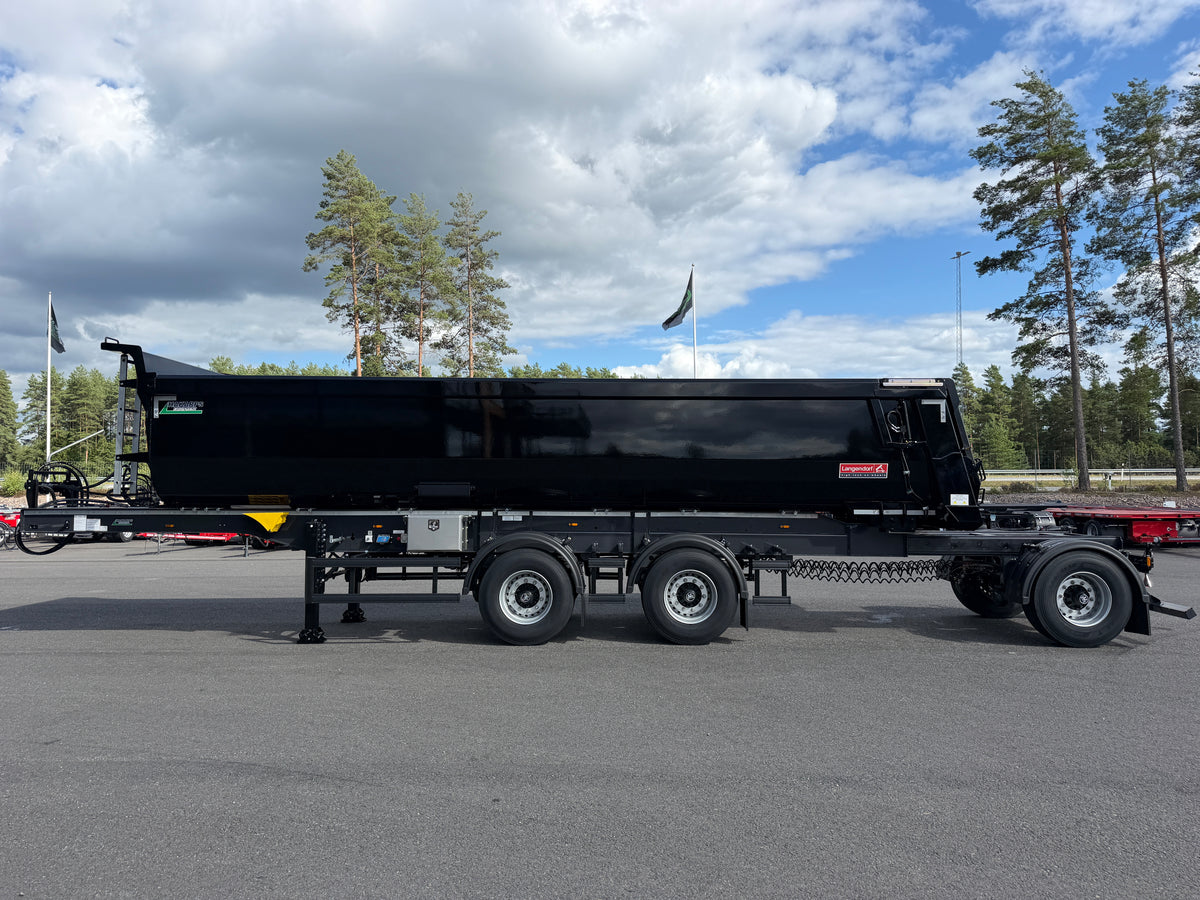 3 axlad Langendorf - Tipptrailer med skjutbar sista axel
