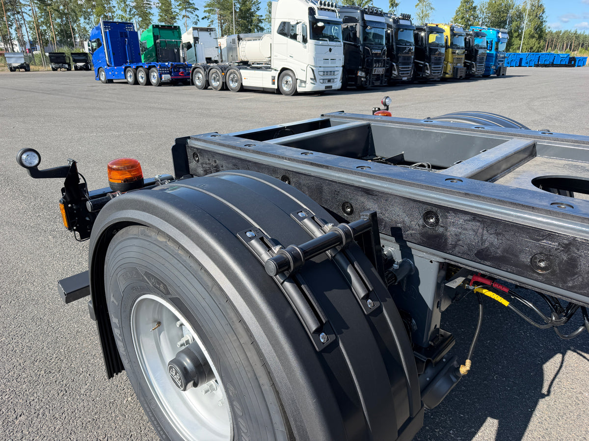 3 axlad Langendorf - Tipptrailer med skjutbar sista axel