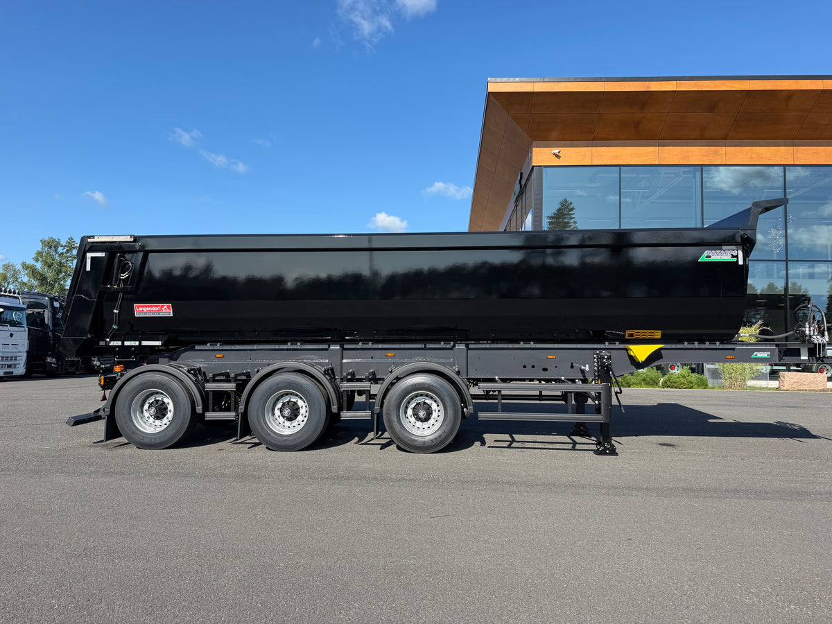 3 axlad Langendorf - Tipptrailer med skjutbar sista axel
