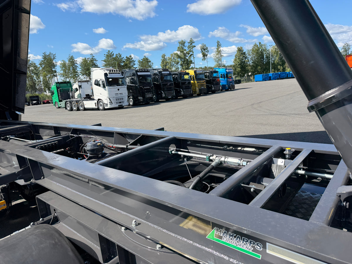 5 axlad 42 tons dumpervagn med låsbar vändkrans + skjutbar boggie