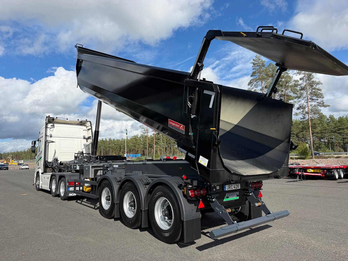 3 axlad Langendorf - Tipptrailer med skjutbar trippel
