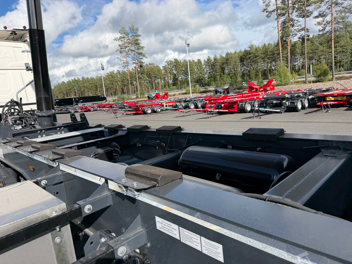 3 axlad Langendorf - Tipptrailer med skjutbar trippel