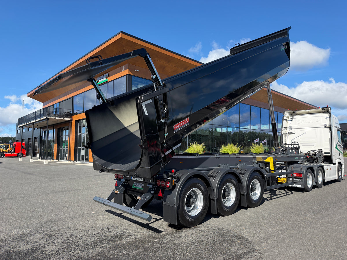 3 axlad Langendorf - Tipptrailer med skjutbar trippel