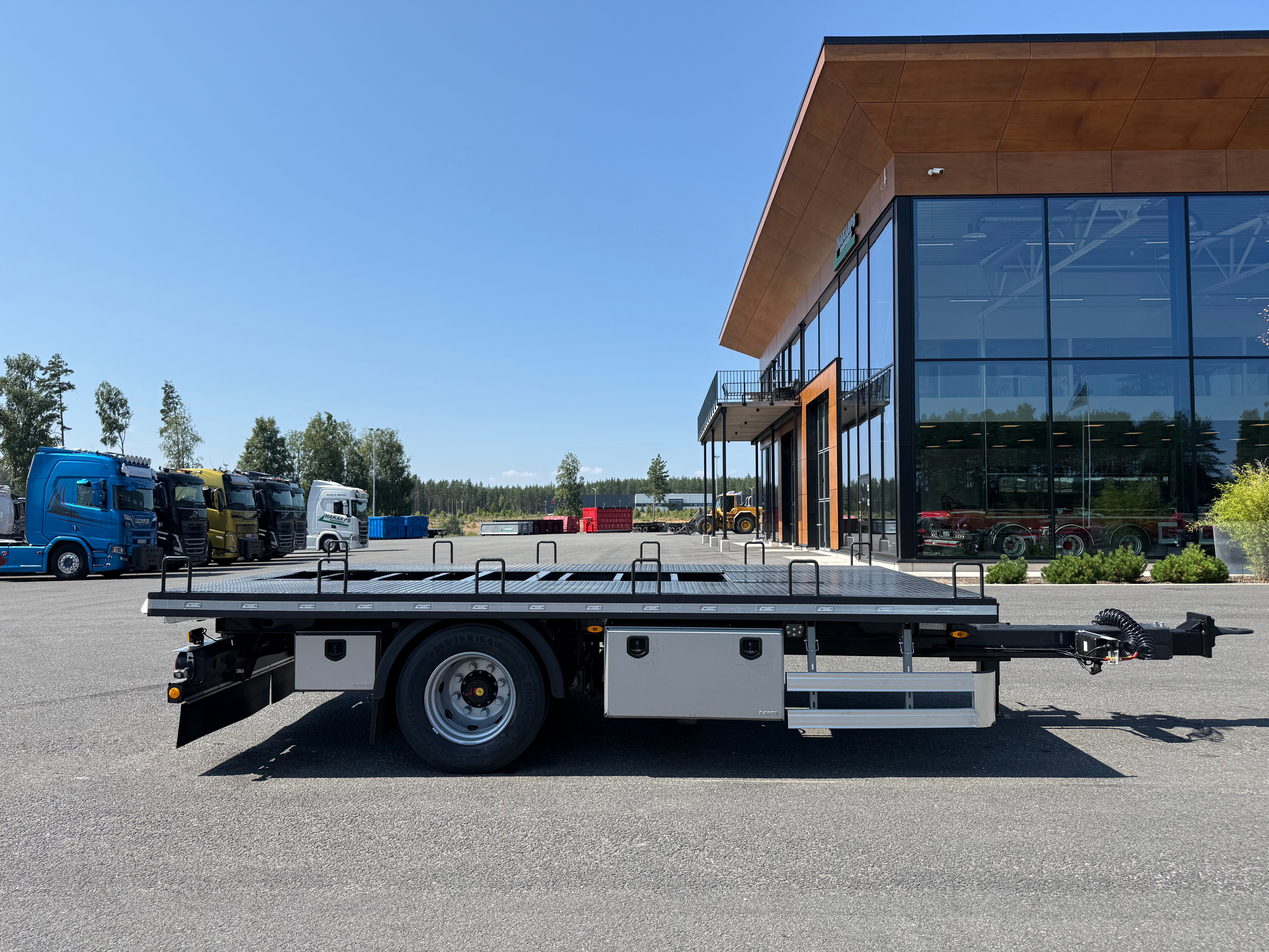 1 axlad 11 tons kärra för kompressor