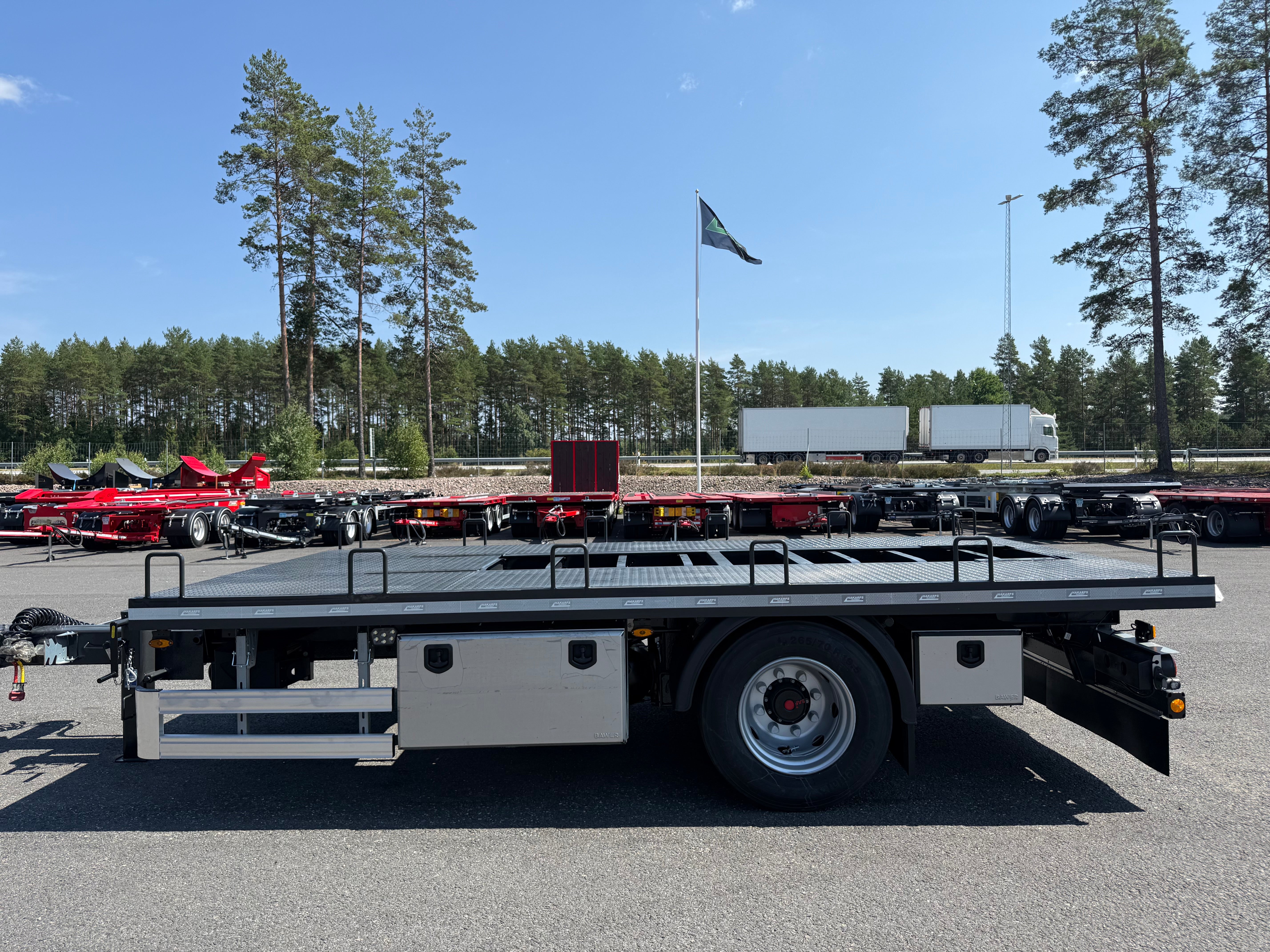 1 axlad 11 tons kärra för kompressor