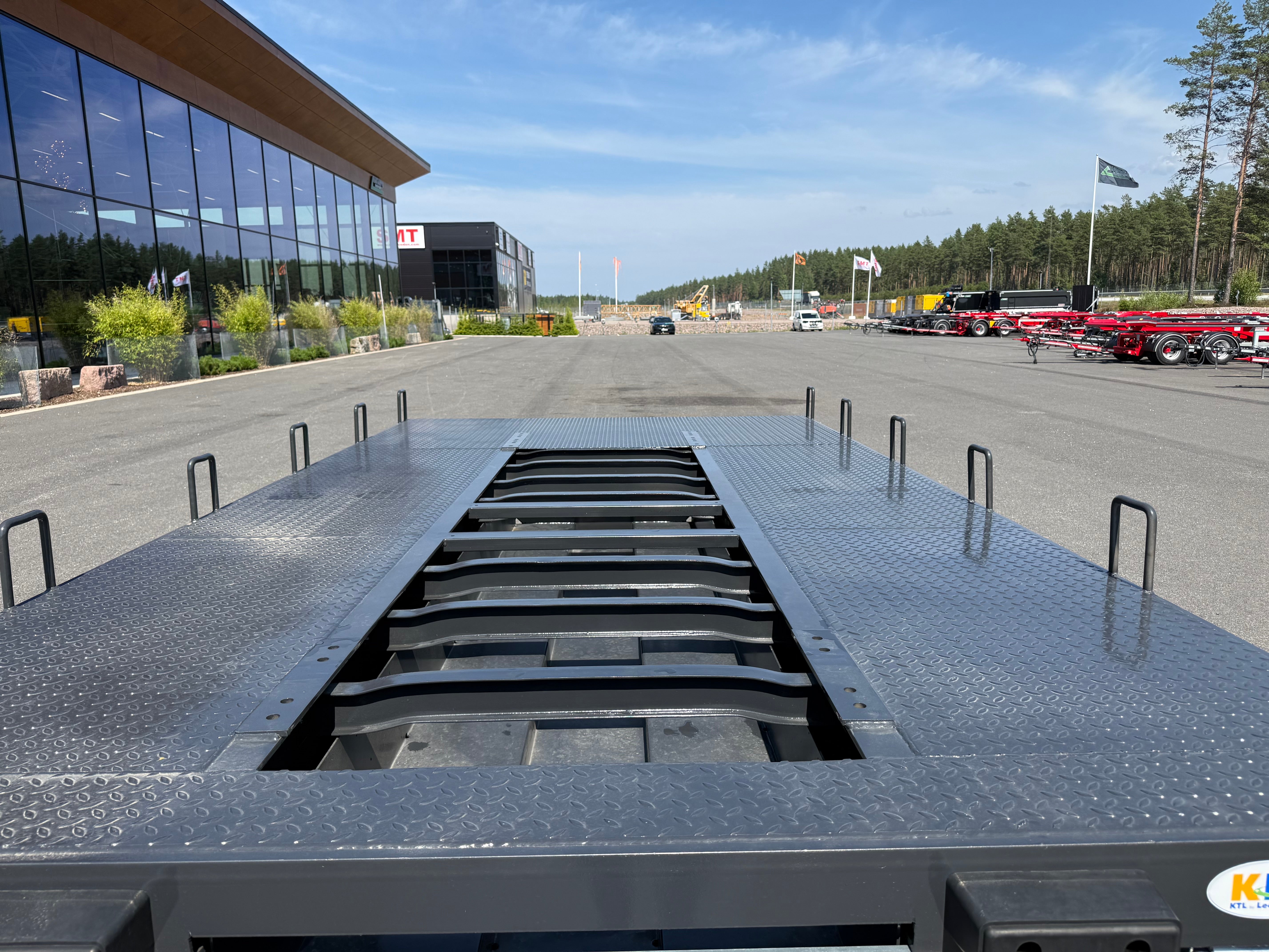 1 axlad 11 tons kärra för kompressor