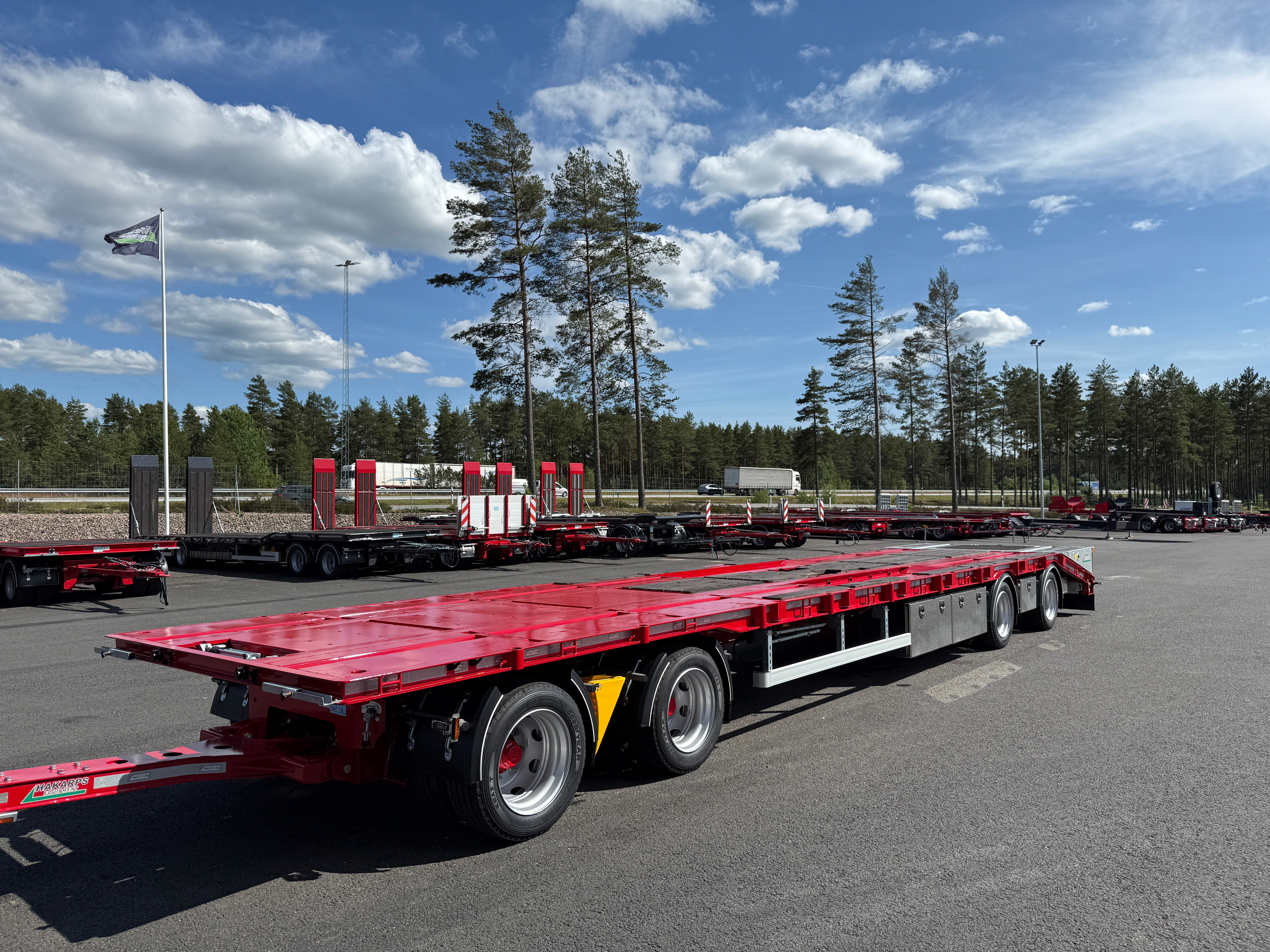 4 axlad 38 tons kombivagn för 2 flak