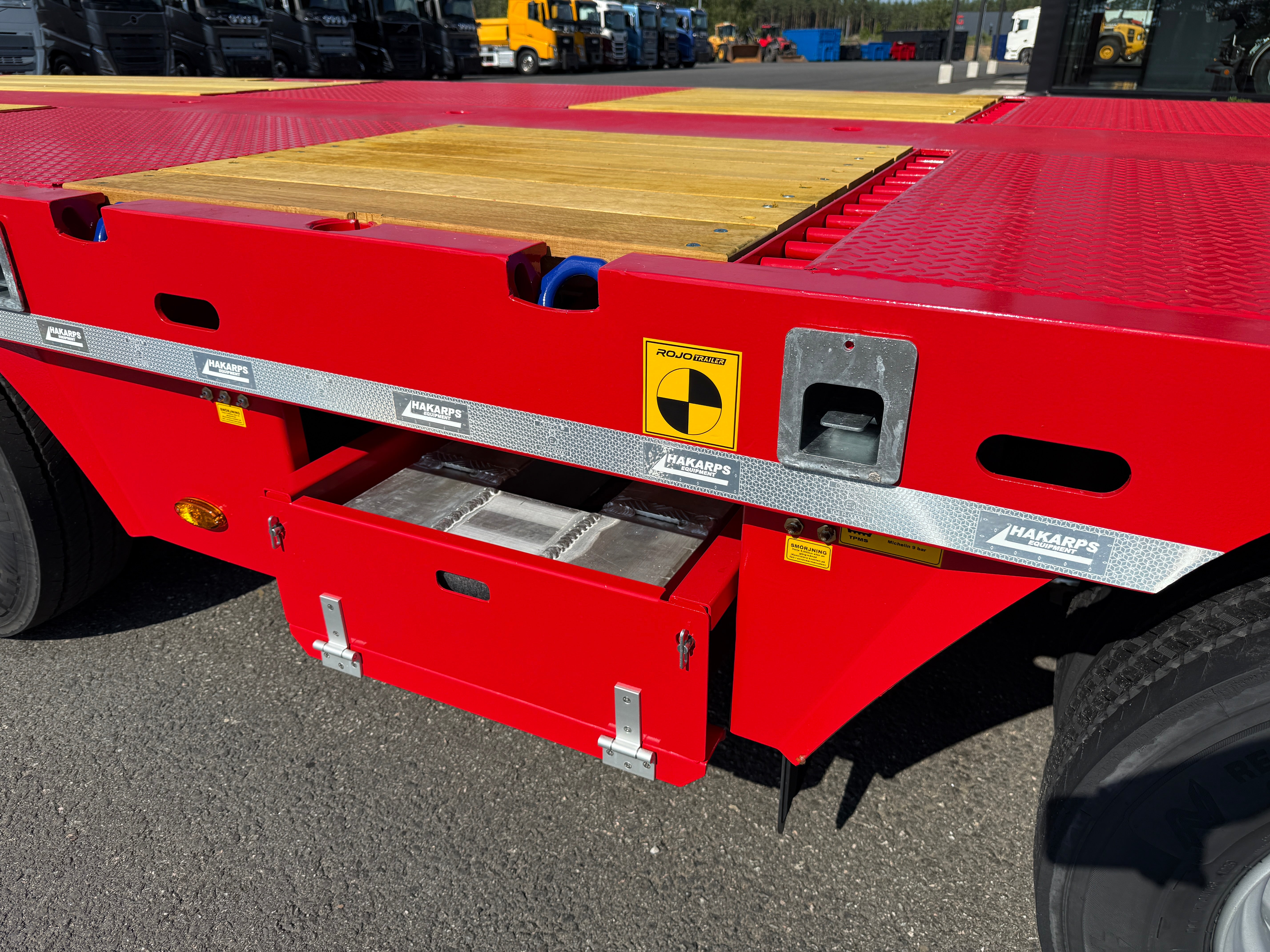 4 axlad ROJO 18,5m jumbotrailer 38 tons skattevikt