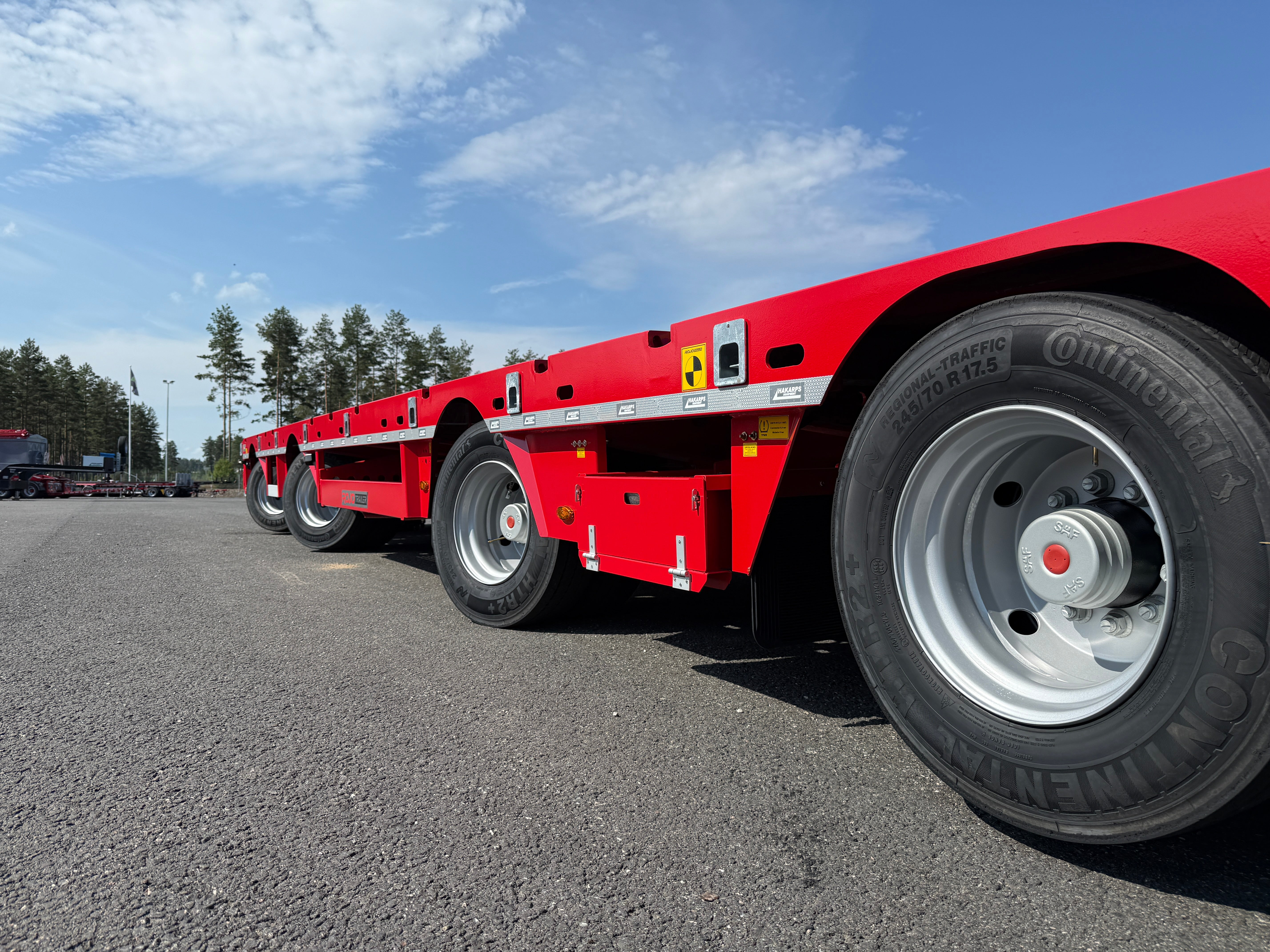 4 axlad ROJO 18,5m jumbotrailer 38 tons skattevikt
