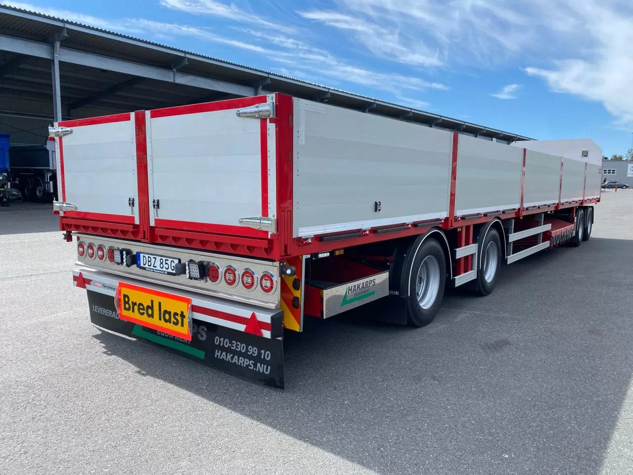 4 axlad 38 tons flakvagn med aluminiumlämmar